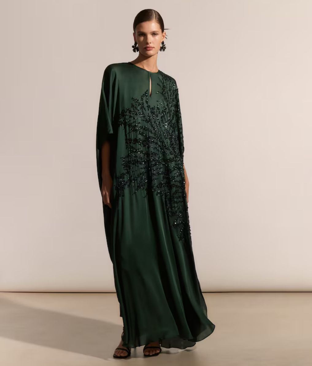 Kaftán largo con pedrería – Woman Fiesta El Corte Inglés