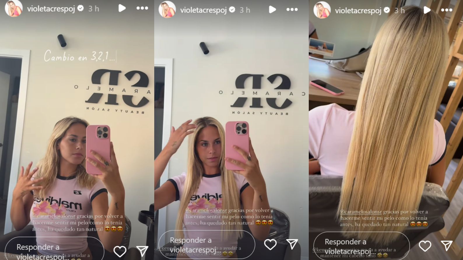 El antes y el después de Violeta Crespo