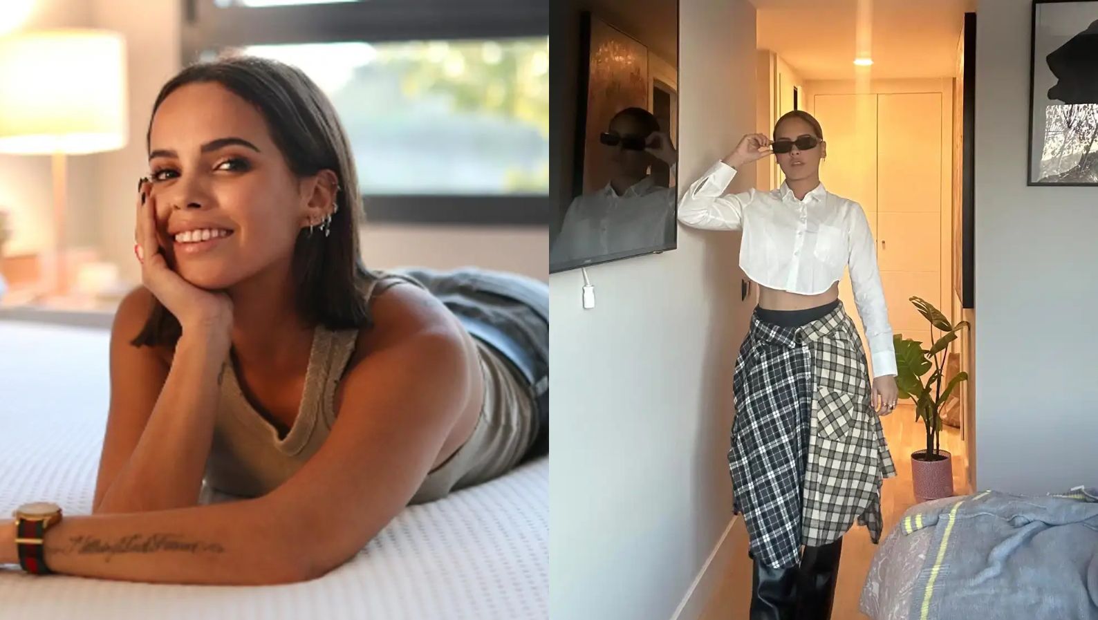 El dormitorio principal de Gloria Camila