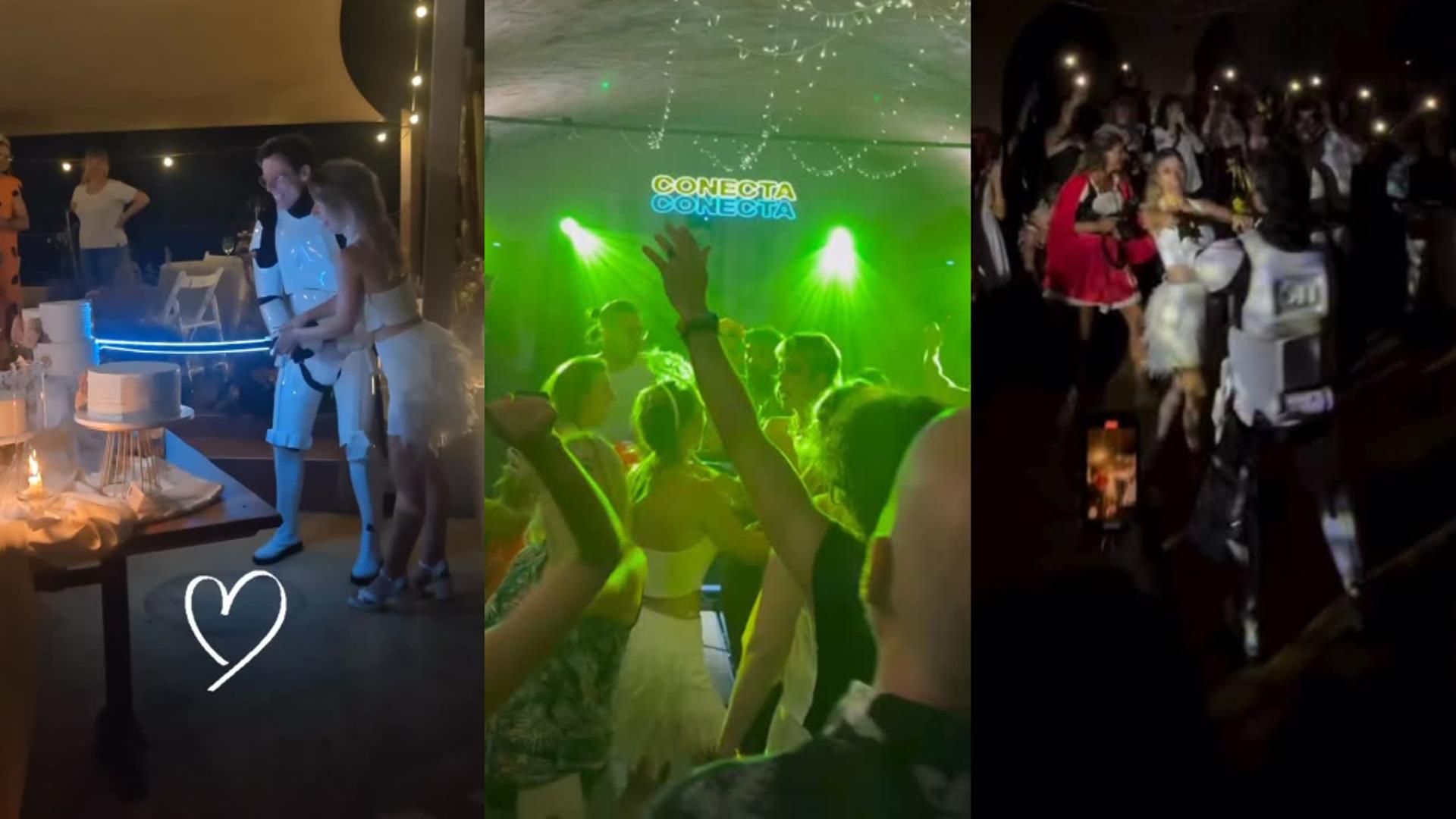 La fiesta de disfraces de la boda de Octavi Pujades y Anna Senan