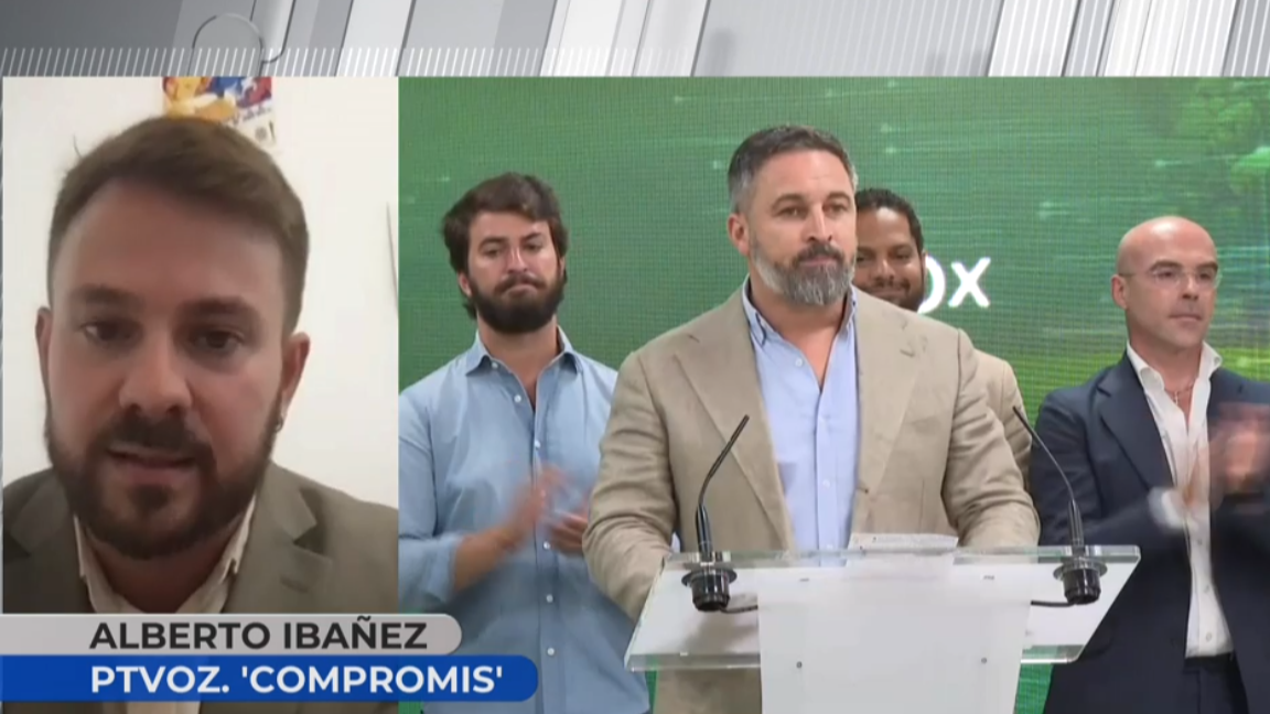 El portavoz de Compromís que quiere ilegalizar VOX para no "lamentar muertes" entra en directo: "Hay indicios suficientes"