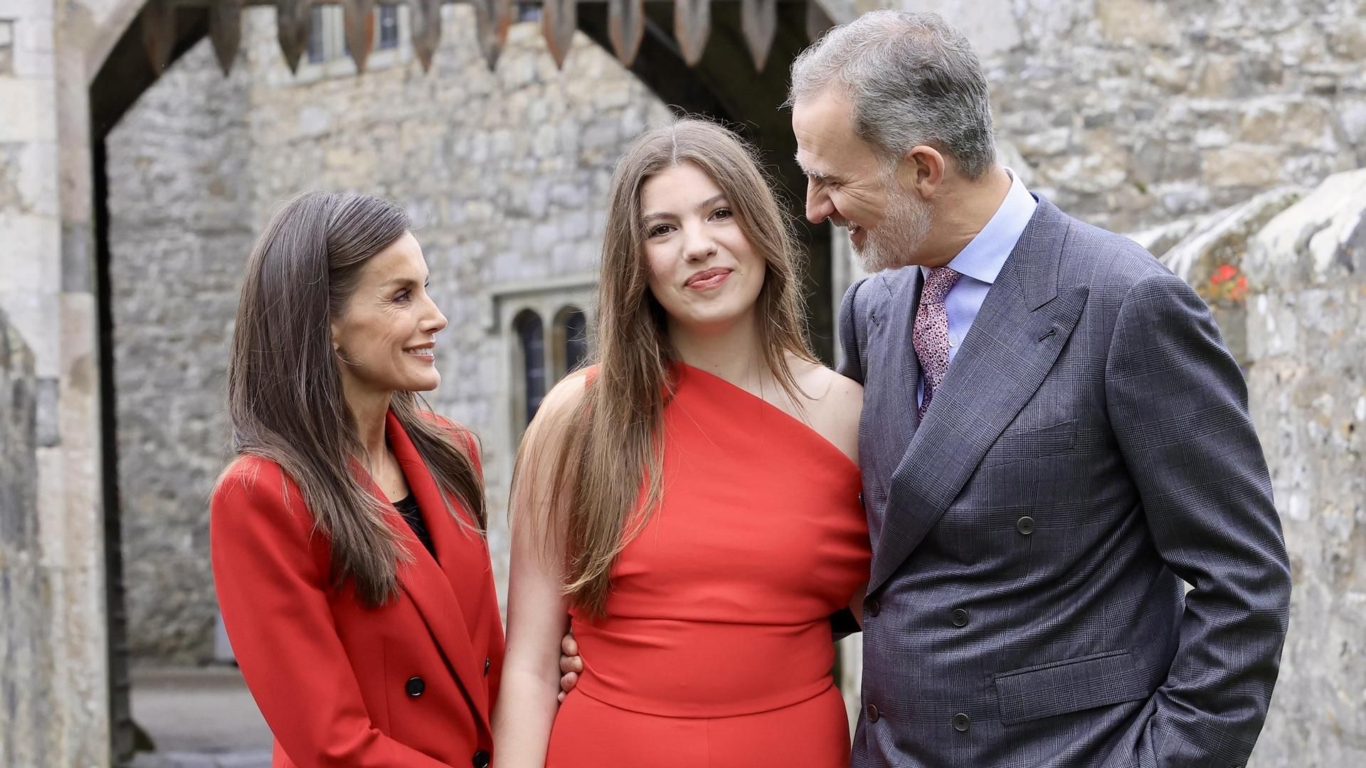 Los reyes Felipe y Letizia y la infanta Sofía