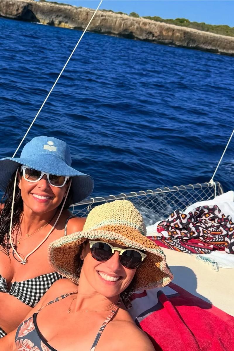 Nuria Roca, en el mar de Menorca