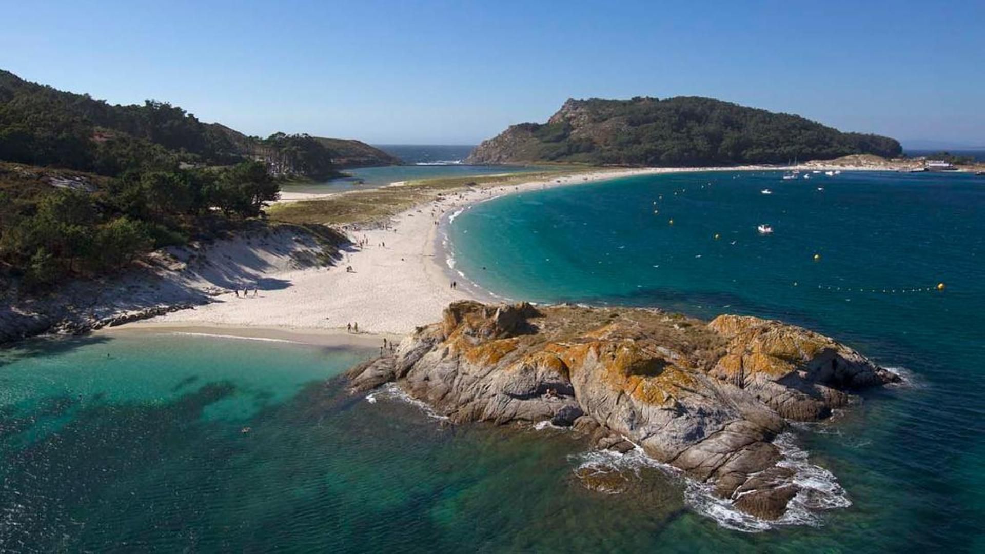 Playa de Rodas en Galicia Playa de Rodas en Galicia