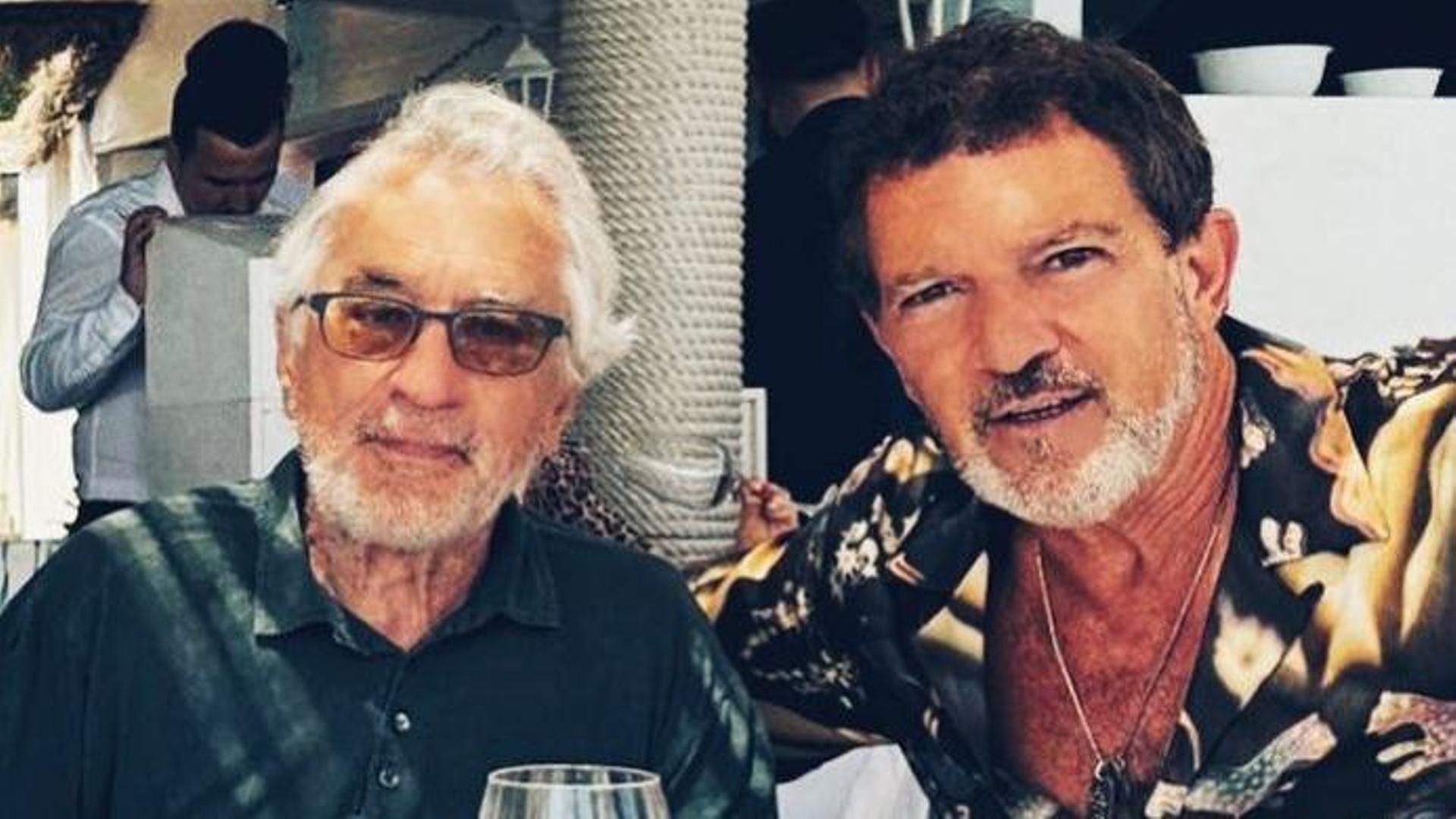 Robert de Niro y Antonio Banderas disfrutan de una comida en Marbella