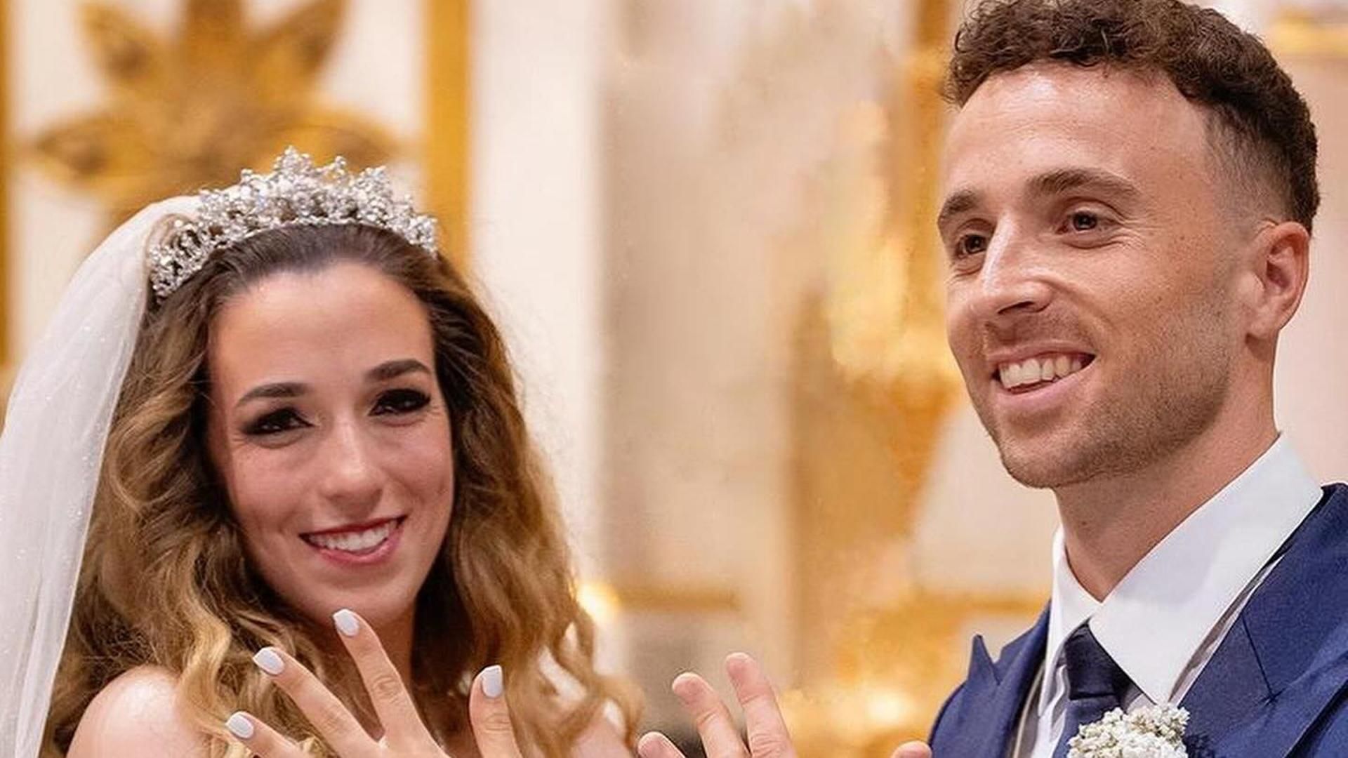 Rute Cardoso y Diogo Jota