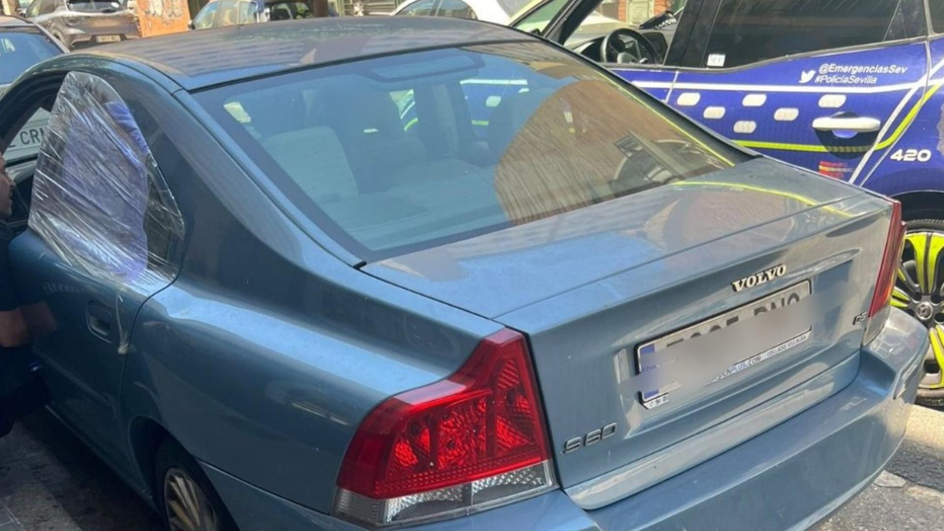 Vehículo en el que se encontraba la menor
