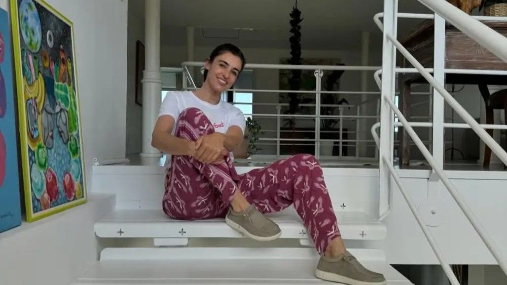 Blanca Romero en su casa. FUENTE: Instagram @blancaromeroe