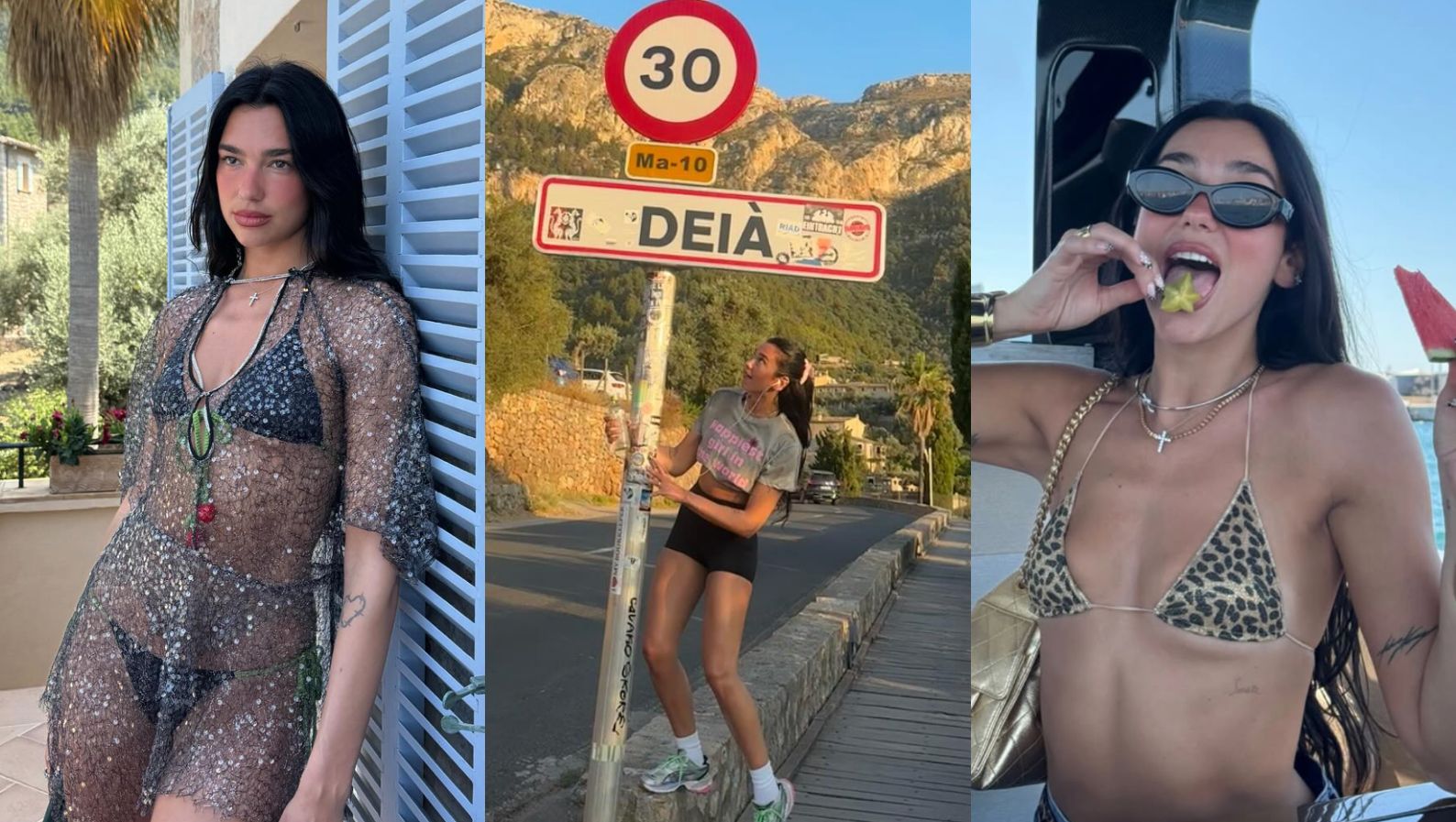 Dua Lipa durante sus vacaciones en Mallorca