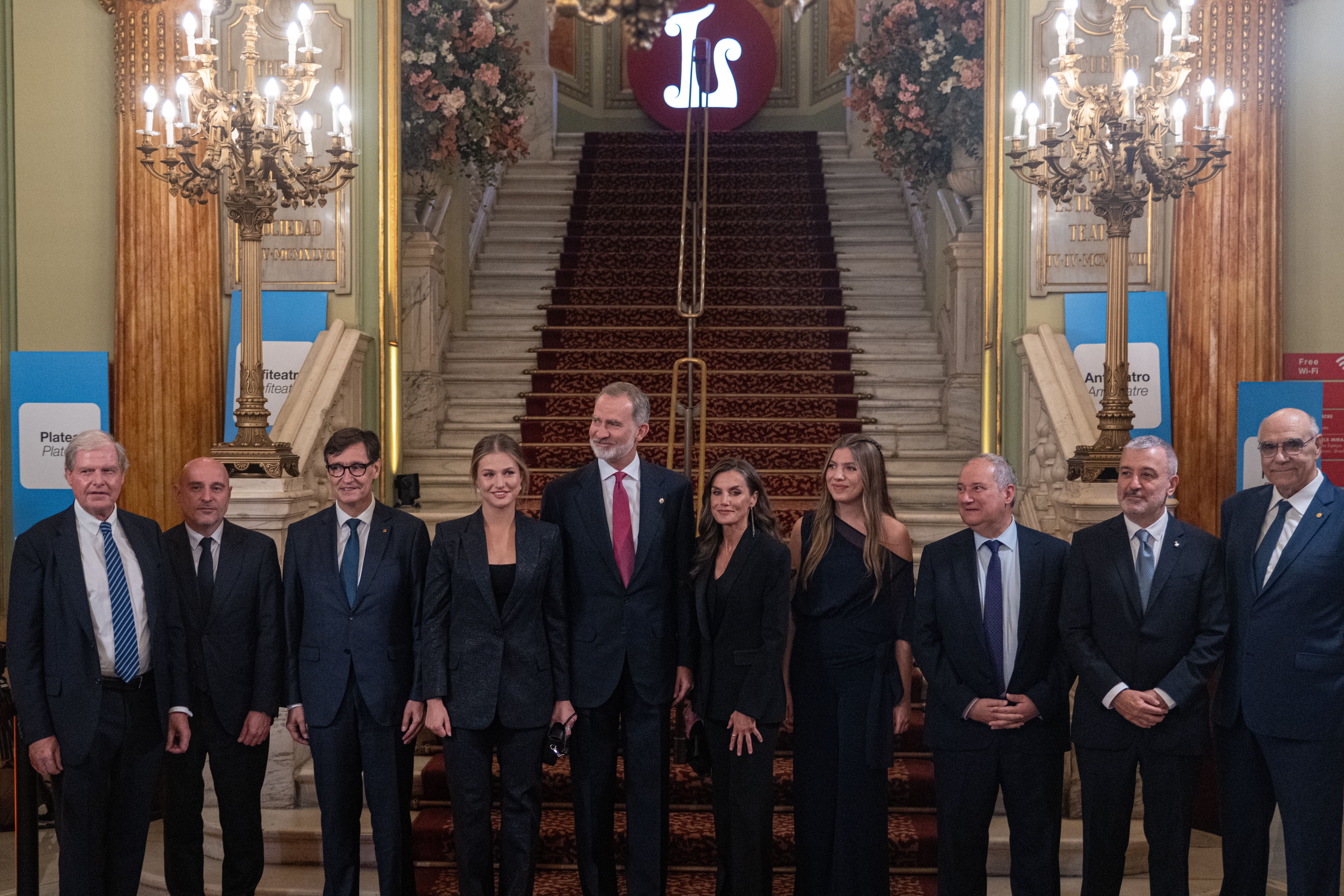 La familia real y las autoridades en los premios Princesa de Girona 2025
