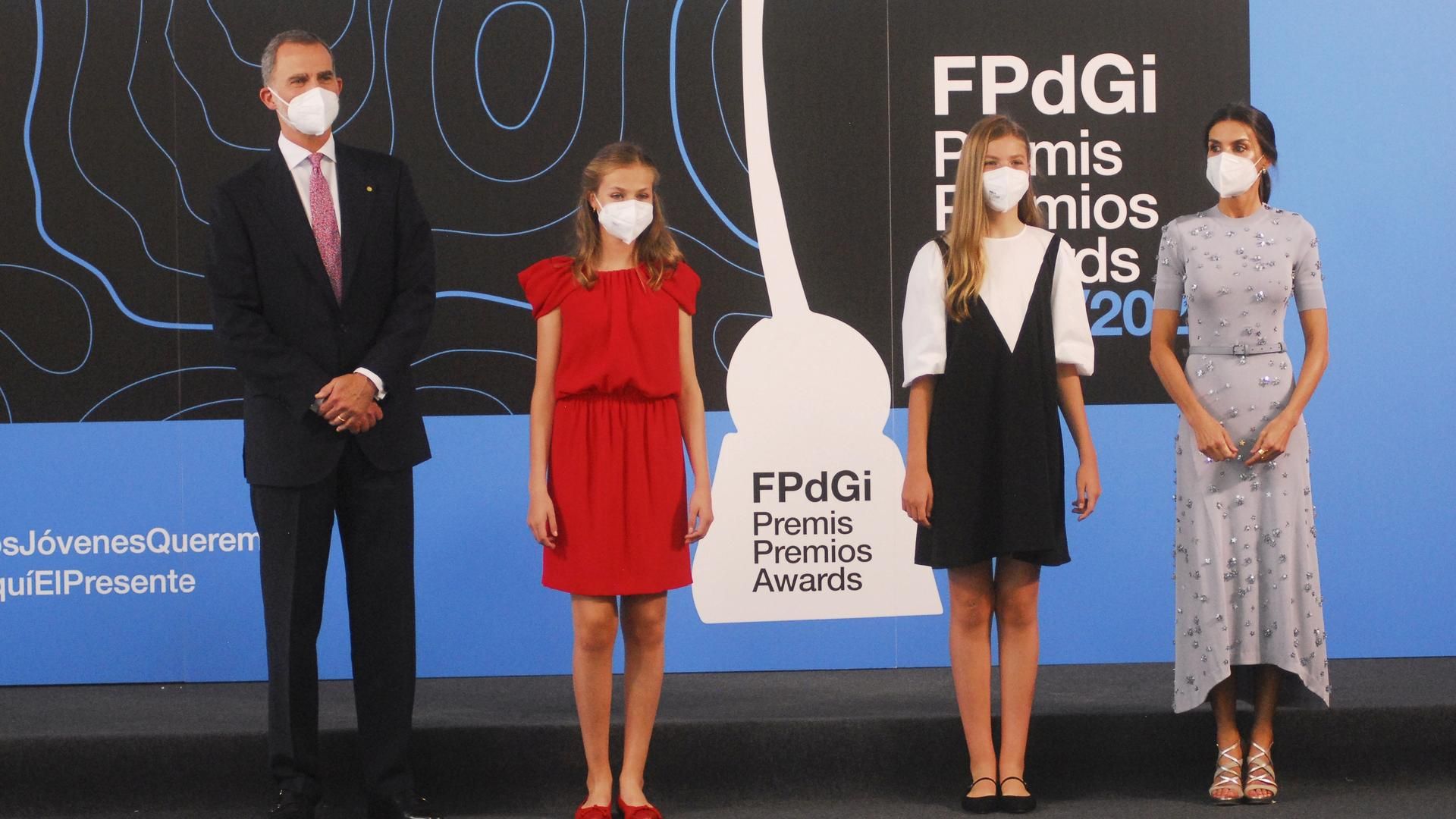 Los reyes y sus hijas, en los premios Princesa de Girona 2021
