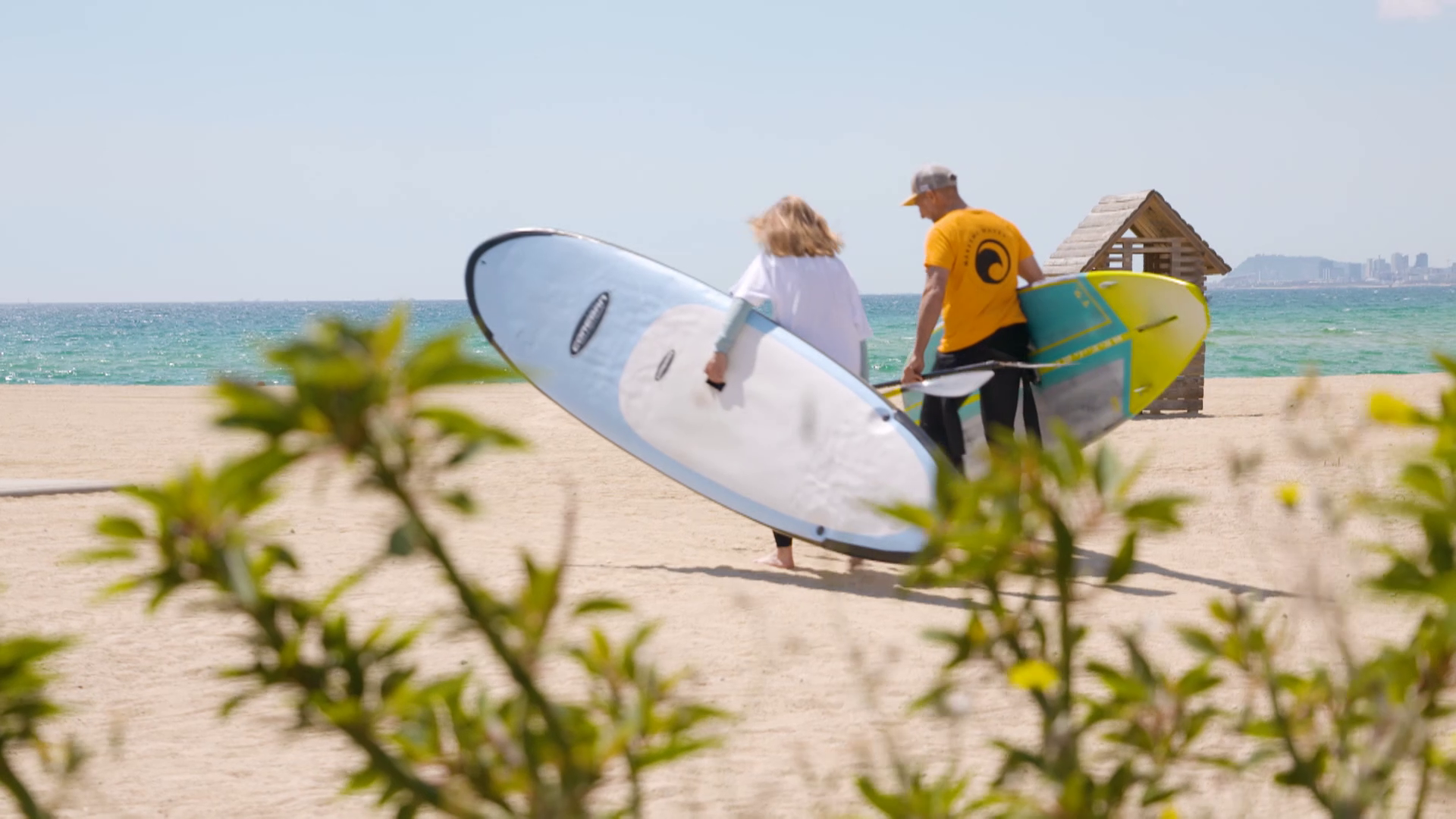 Una de las playas de el Masnou, en Barcelona