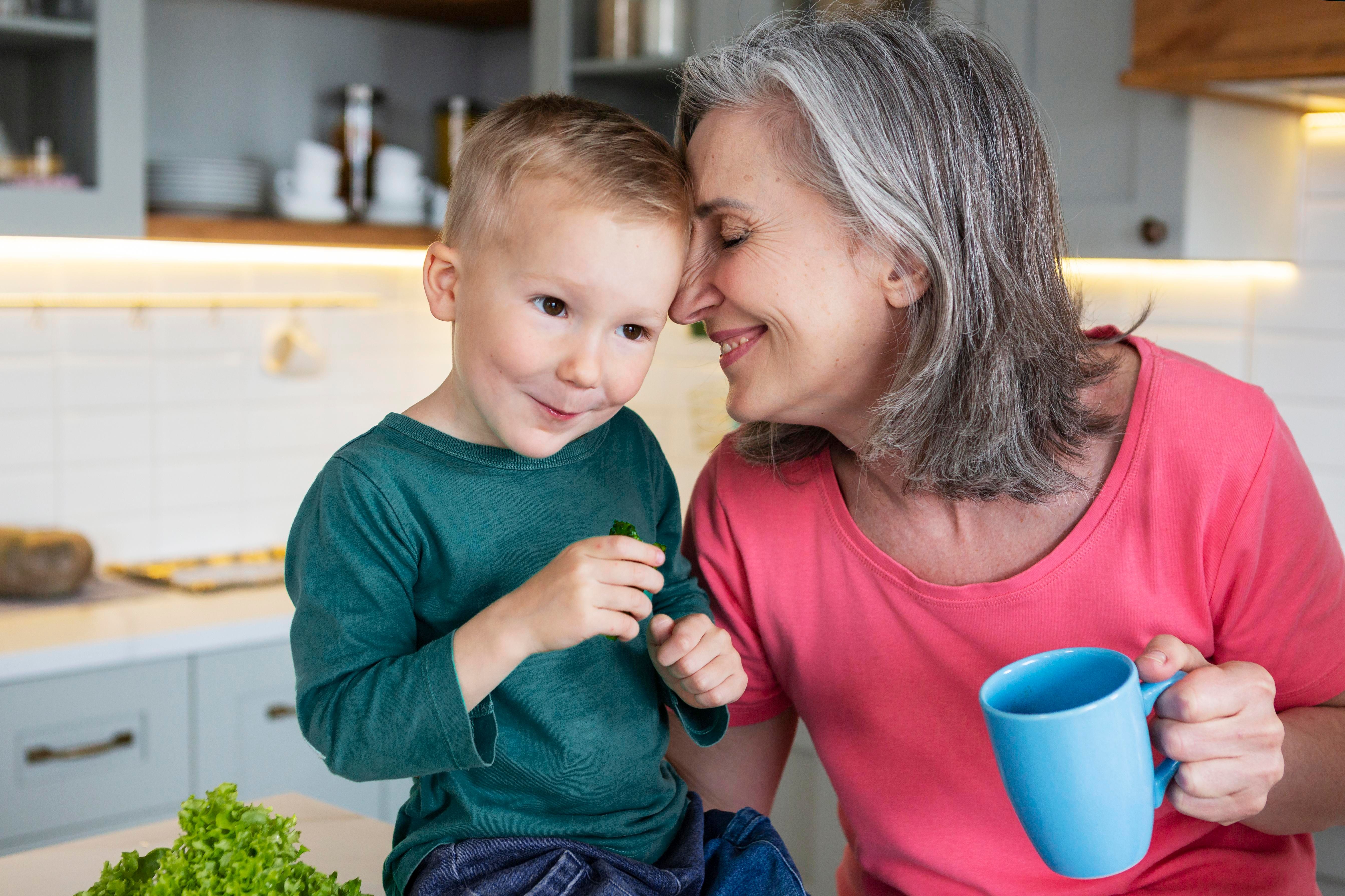 Abuela y su nieto