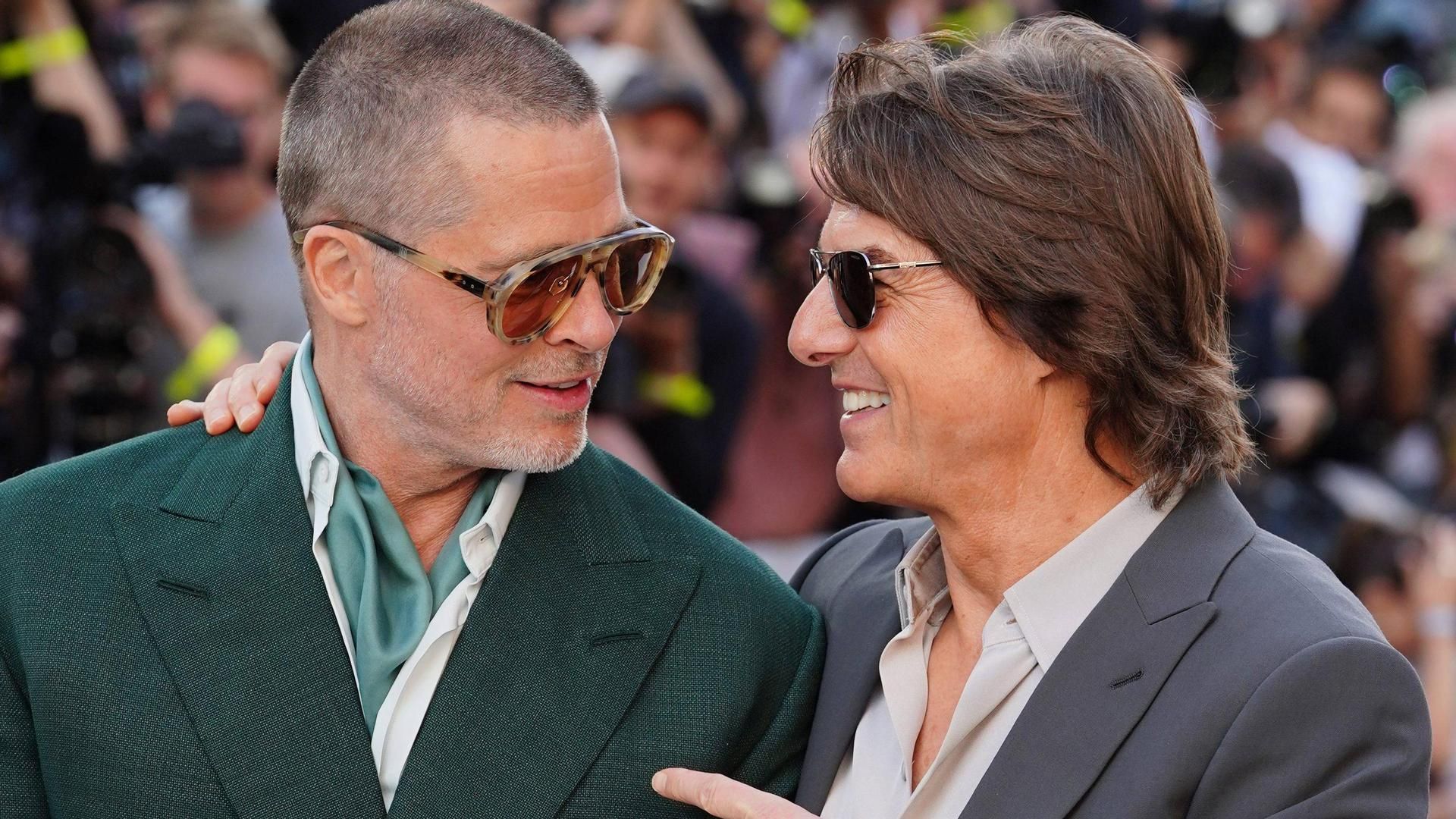 Brad Pitt y Tom Cruise, en la premier de 'F1'