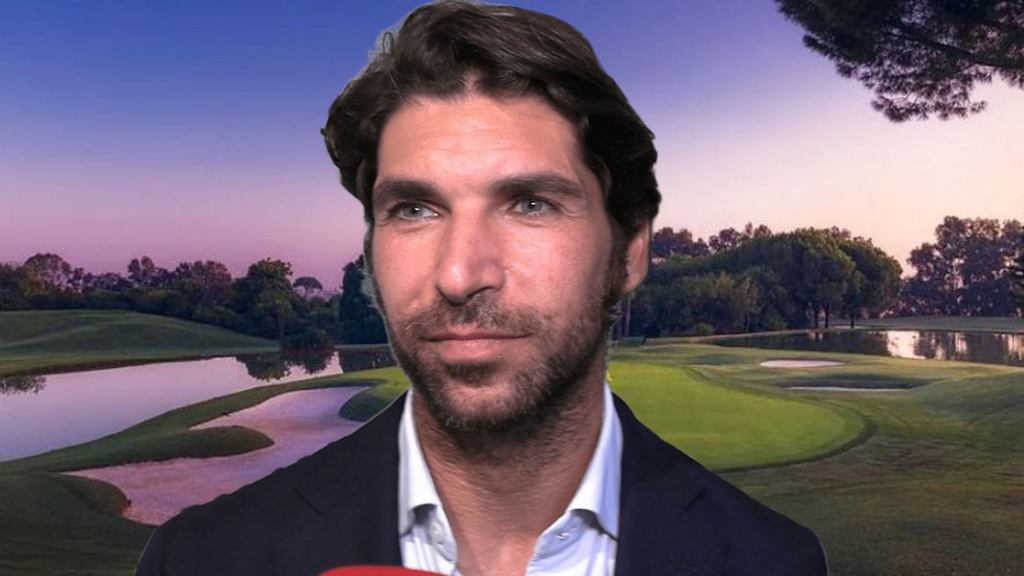 Cayetano Rivera y un campo de golf