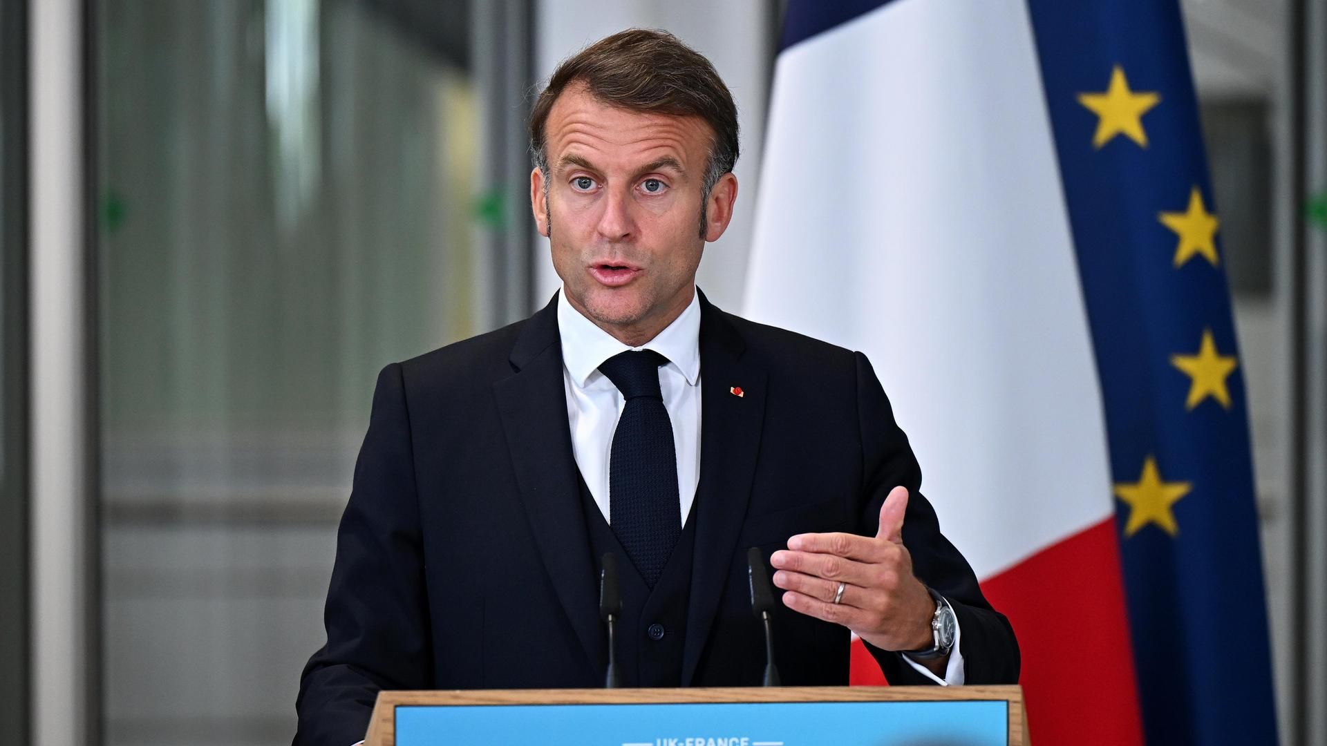 El presidente de Francia, Emmanuel Macron El presidente de Francia, Emmanuel Macron