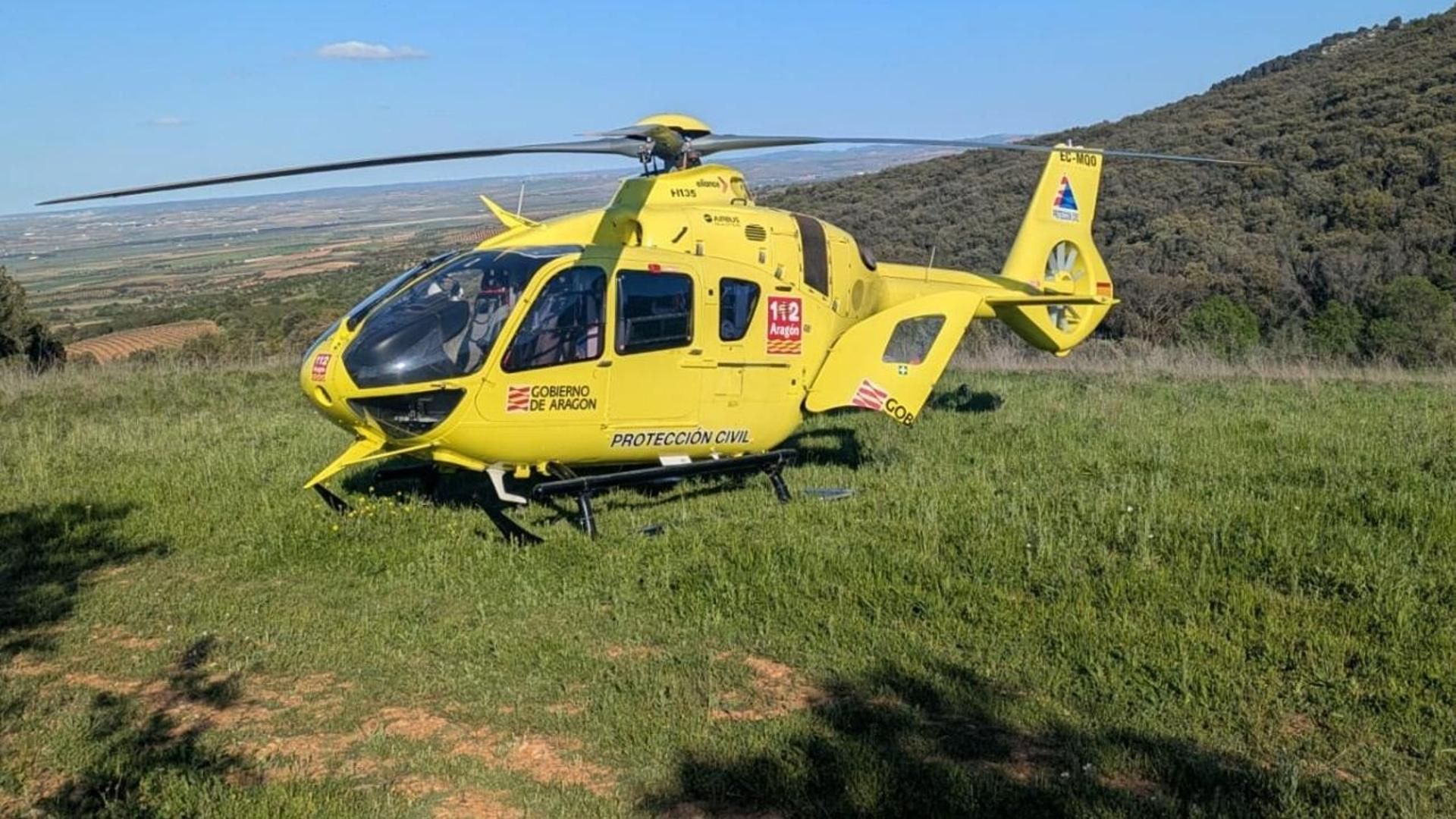 Helicóptero del 112 de Aragón