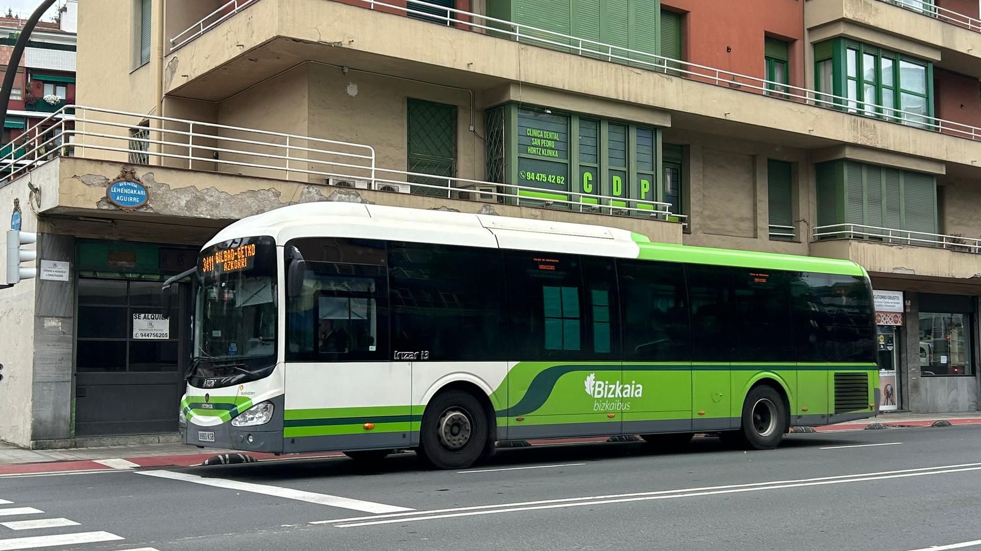 Un ejemplar de Bizkaibus.