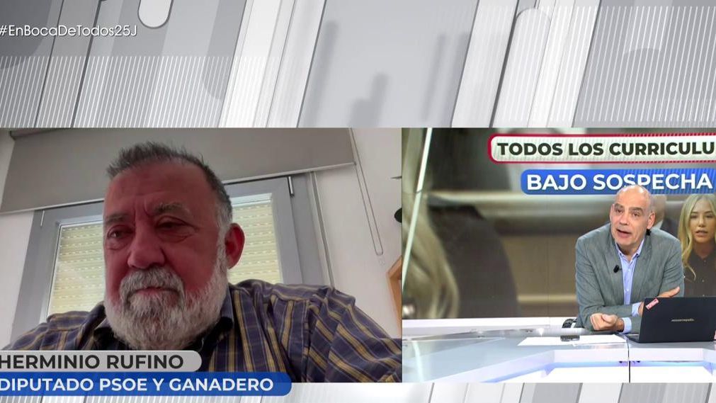 Nacho Abad se conmueve al escuchar a Herminio Rufino, diputado del PSOE: "Recupero la fe en la política al escucharle"