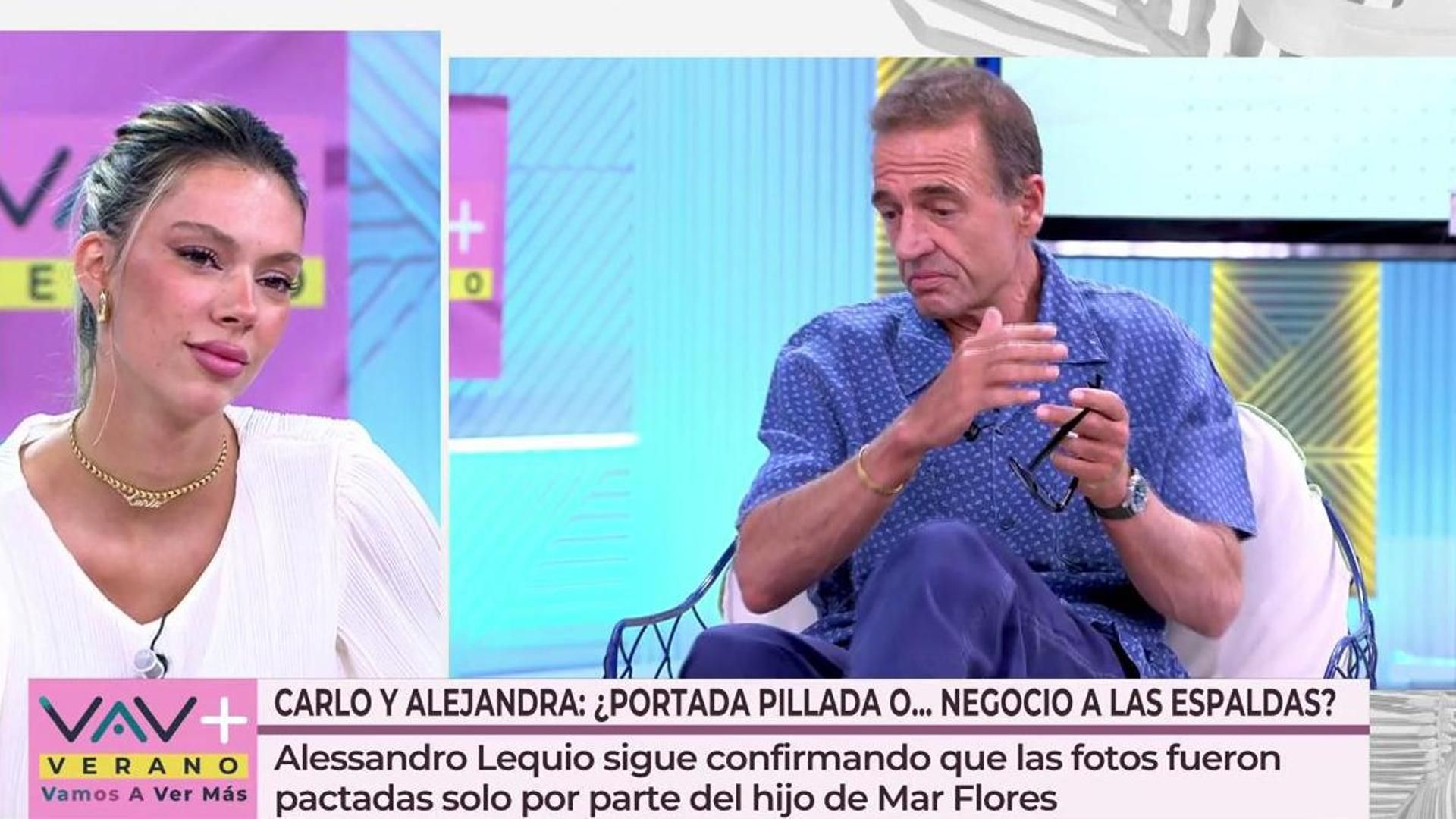 Alejandra Rubio contesta a Lequio y saca la cara por su chico: "Carlo es mi familia, no me ha vendido"