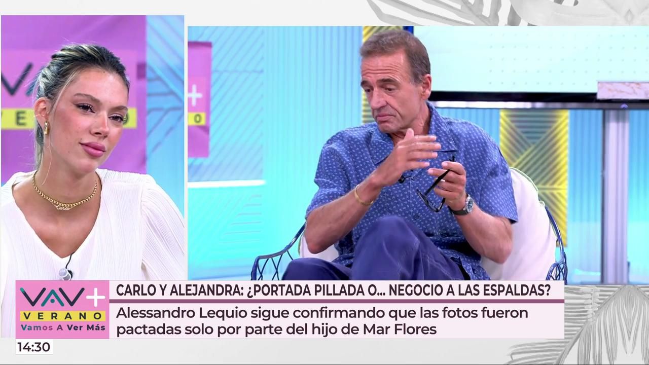 Alejandra Rubio contesta a Lequio y saca la cara por su chico: "Carlo es mi familia, no me ha vendido"
