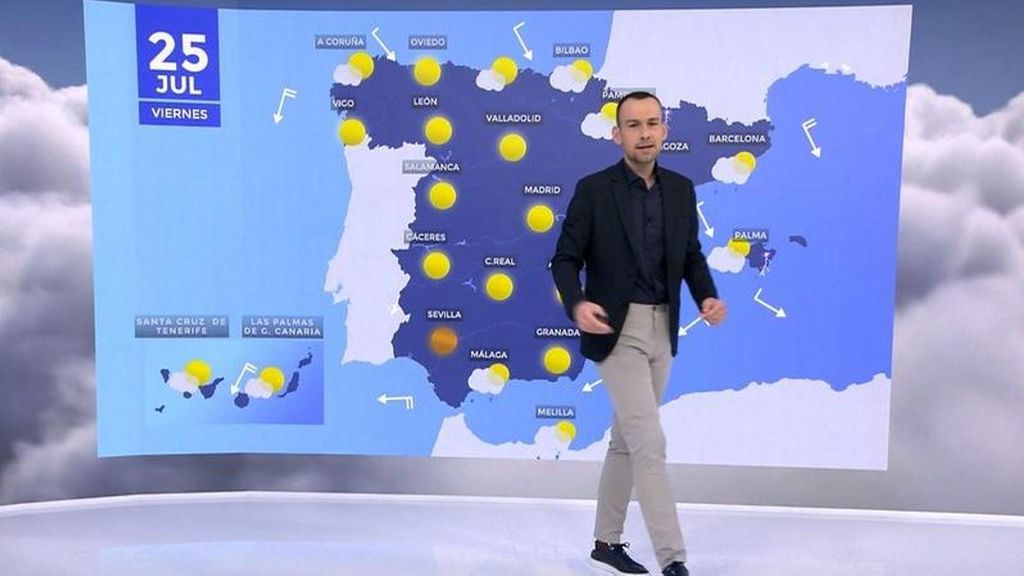 Inestabilidad en este, sureste y Baleares,con cielos claros en mayoría del país el viernes