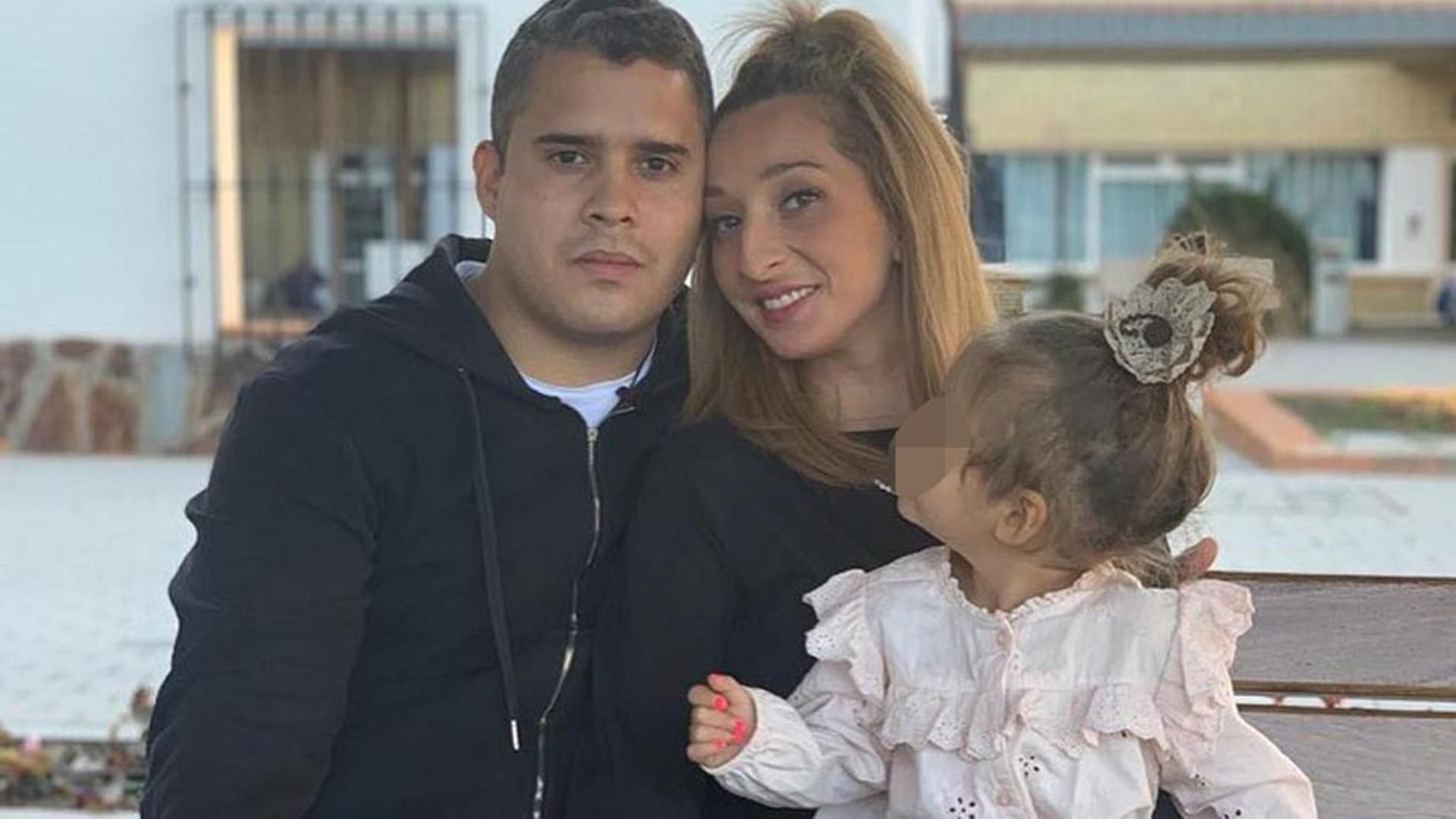 Michu, José Fernando y su hija, en una imagen de sus redes sociales Michu, José Fernando y su hija, en una imagen de sus redes sociales