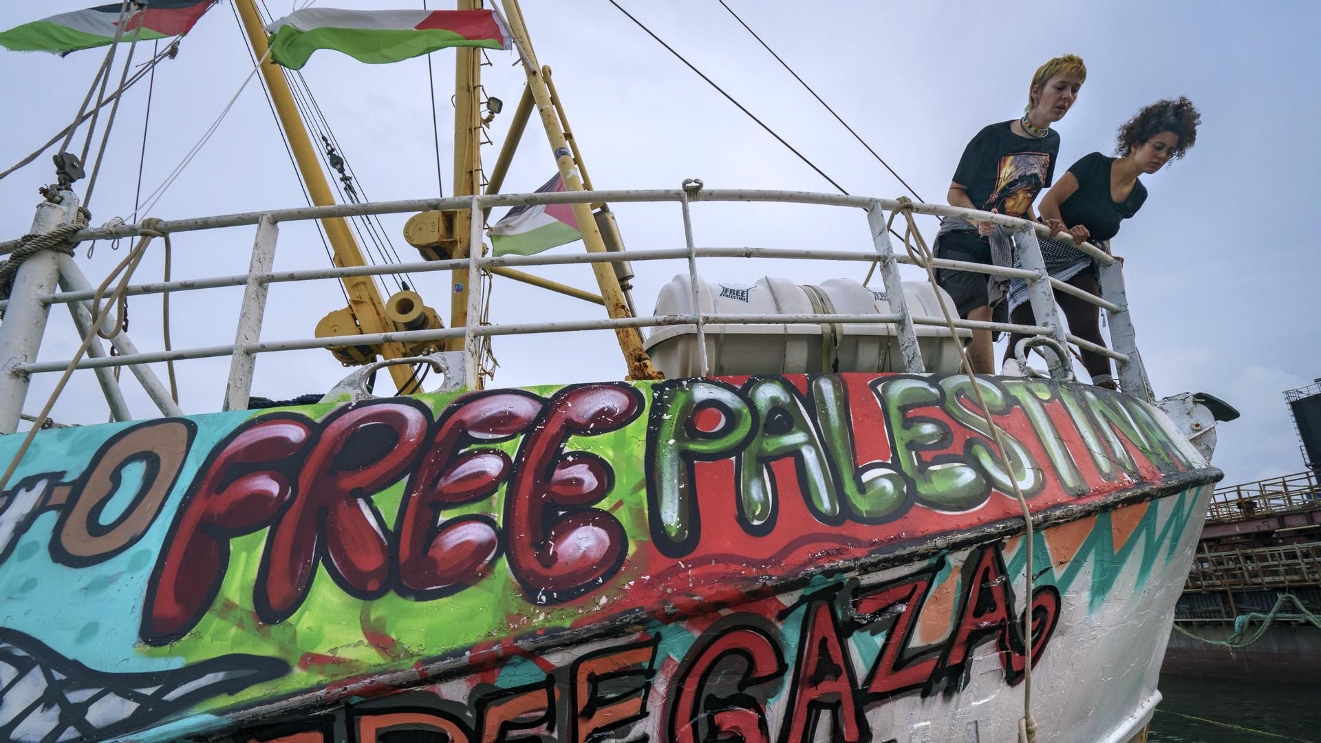 Imagen de archivo del barco Handala, embarcación de la Flotilla abordado por comandos israelíes a 100 kilómetros de Gaza Imagen de archivo del barco Handala, embarcación de la Flotilla abordado por comandos israelíes a 100 kilómetros de Gaza