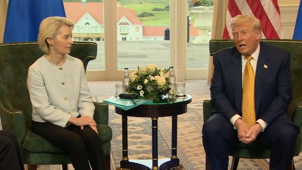 Donald Trump y Ursula von der Leyen alcanzan un acuerdo comercial