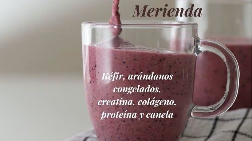 El batido de creatina que toma Ariadne Artiles. FUENTE: @ariadneartiles