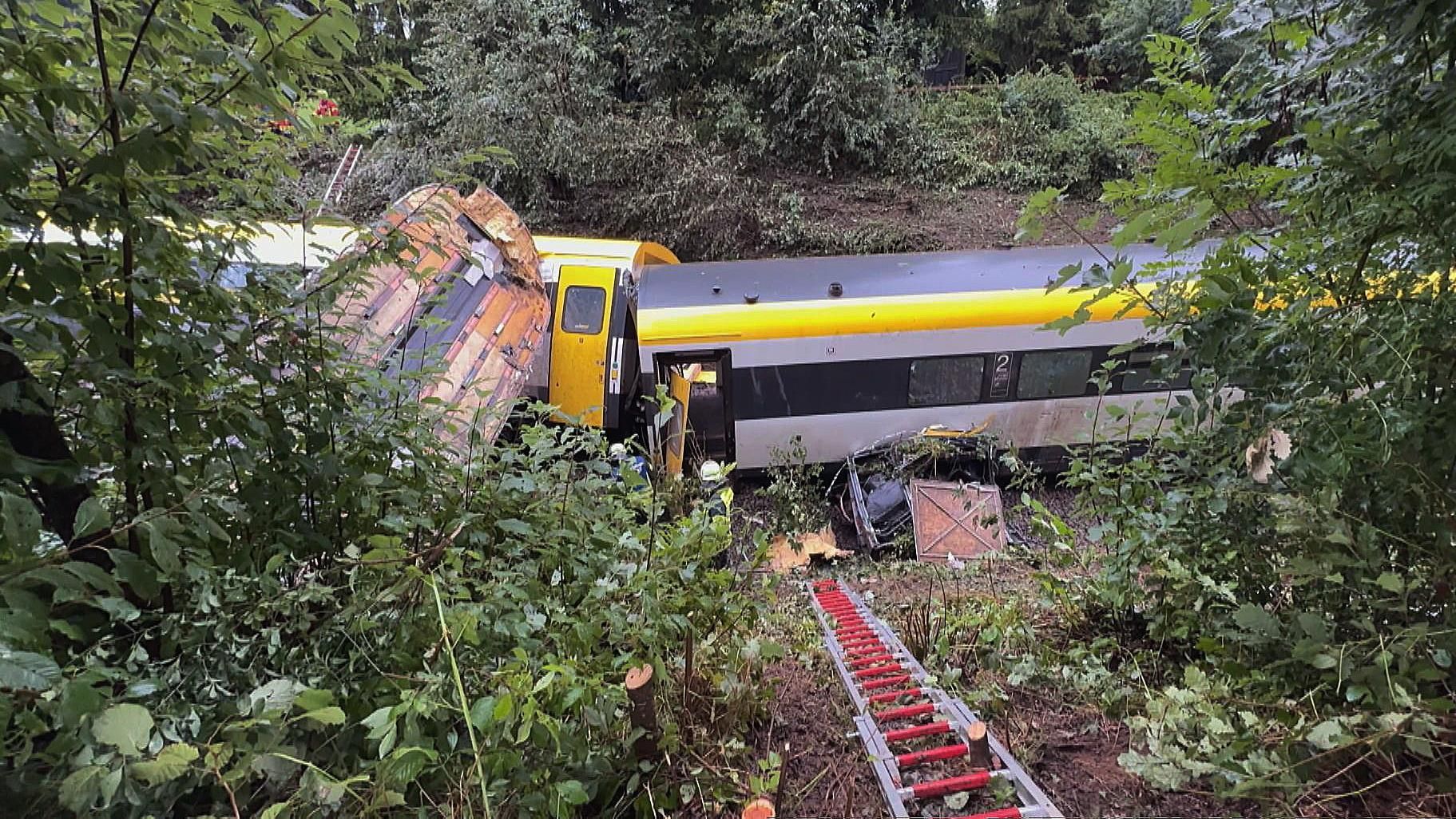 Un descarrilamiento de tren en el suroeste de Alemania