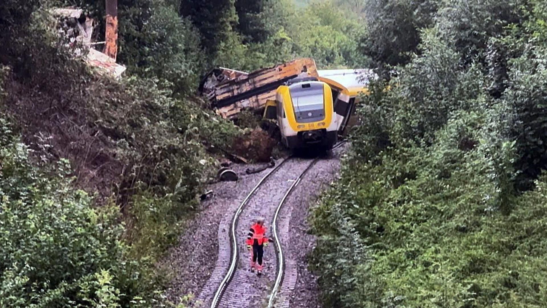 Un descarrilamiento de tren en el suroeste de Alemania