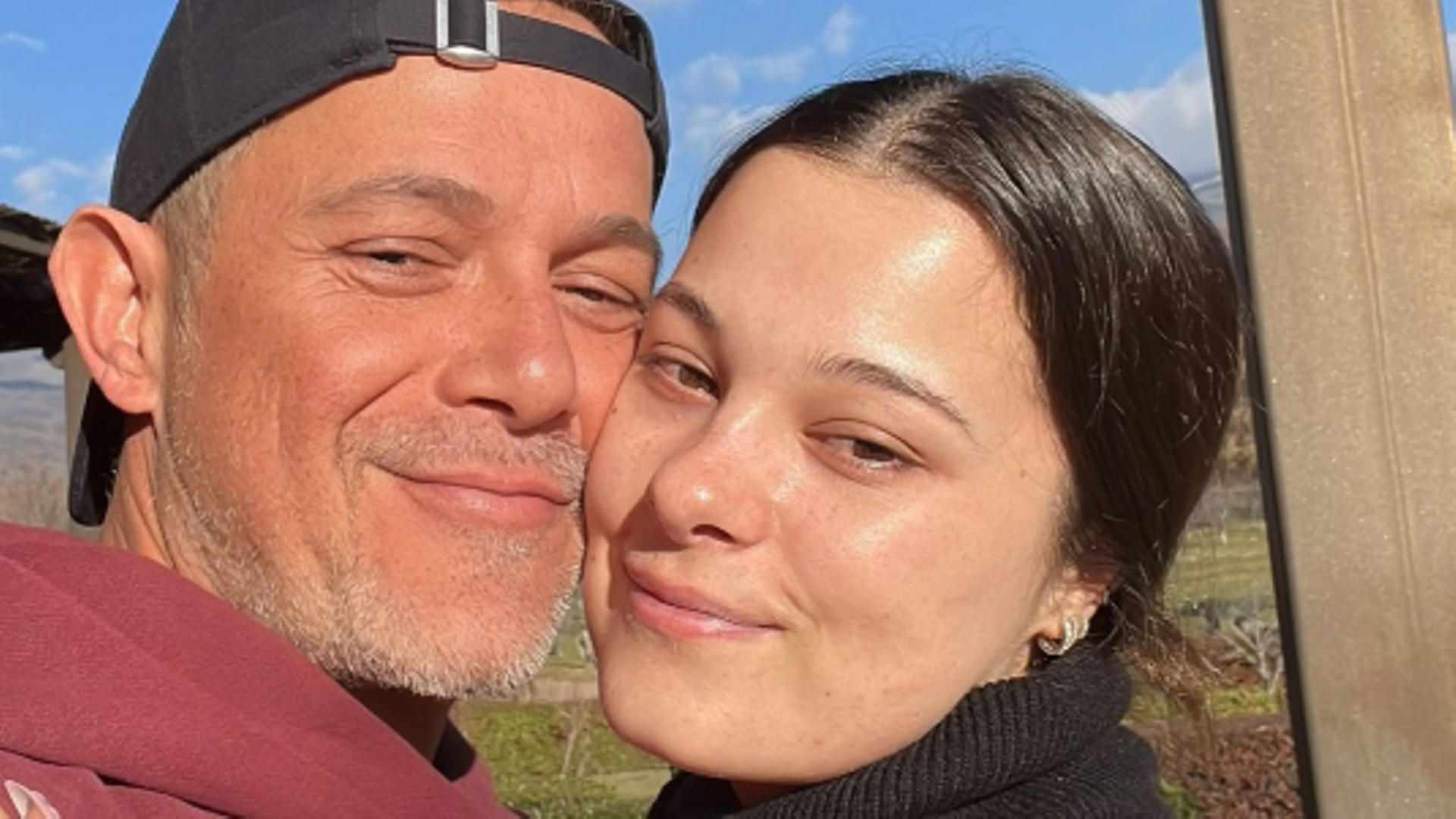 Alejandro Sanz junto a su hija Manuela