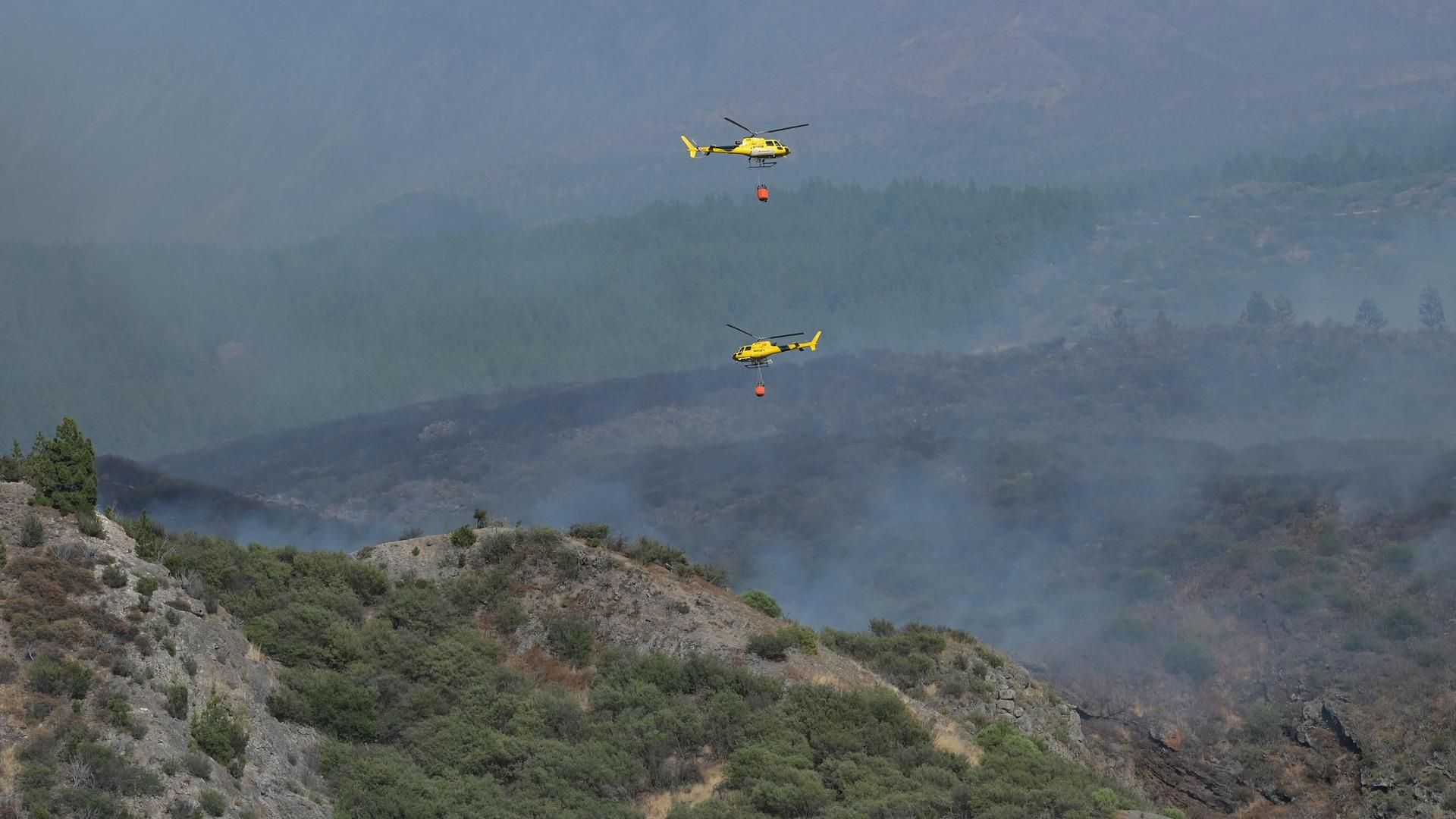 Consiguen estabilizar el incendio en El Tanque, Tenerife: entre 60 y 70 hectáreas afectadas