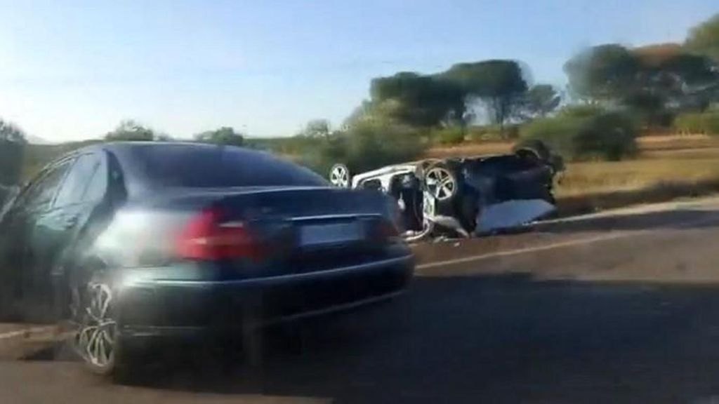 Imagen del accidente en Cuenca