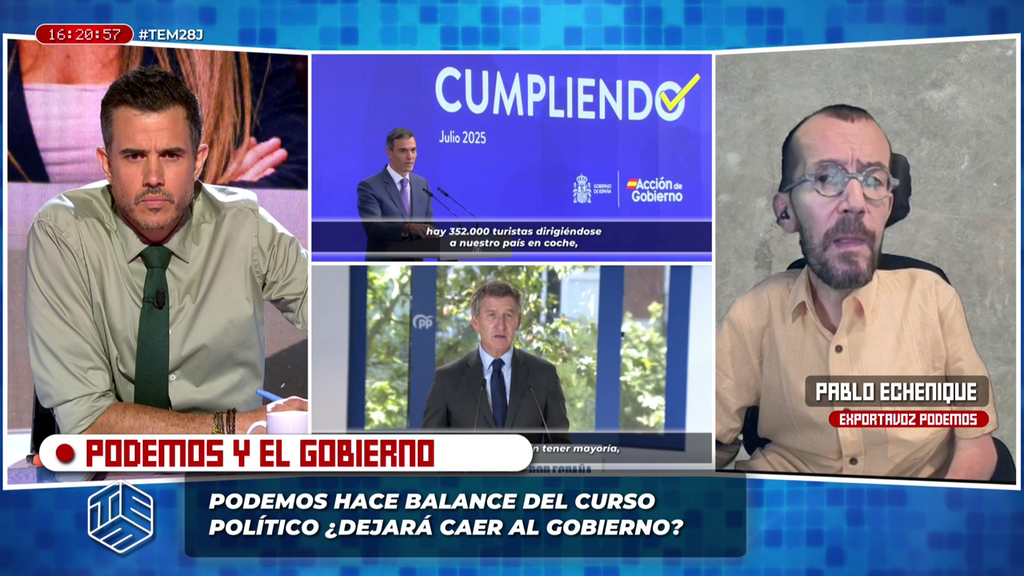 Pablo Echenique se pronuncia tras el discurso de Alberto Núñez Feijóo: "Miente, España no está sumida en el caos"