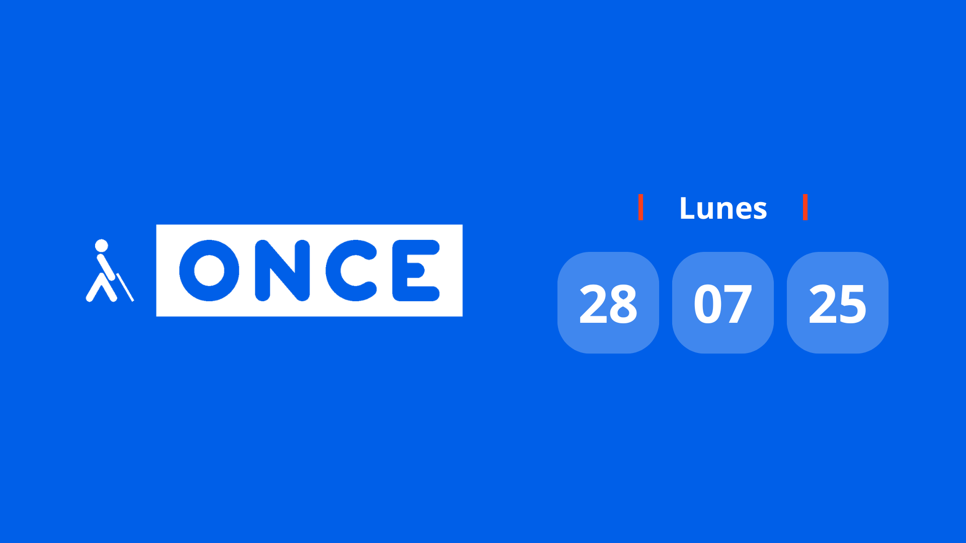 Resultado ONCE: comprobar número premiado hoy lunes 28 de julio de 2025 Resultado ONCE: comprobar número premiado hoy lunes 28 de julio de 2025