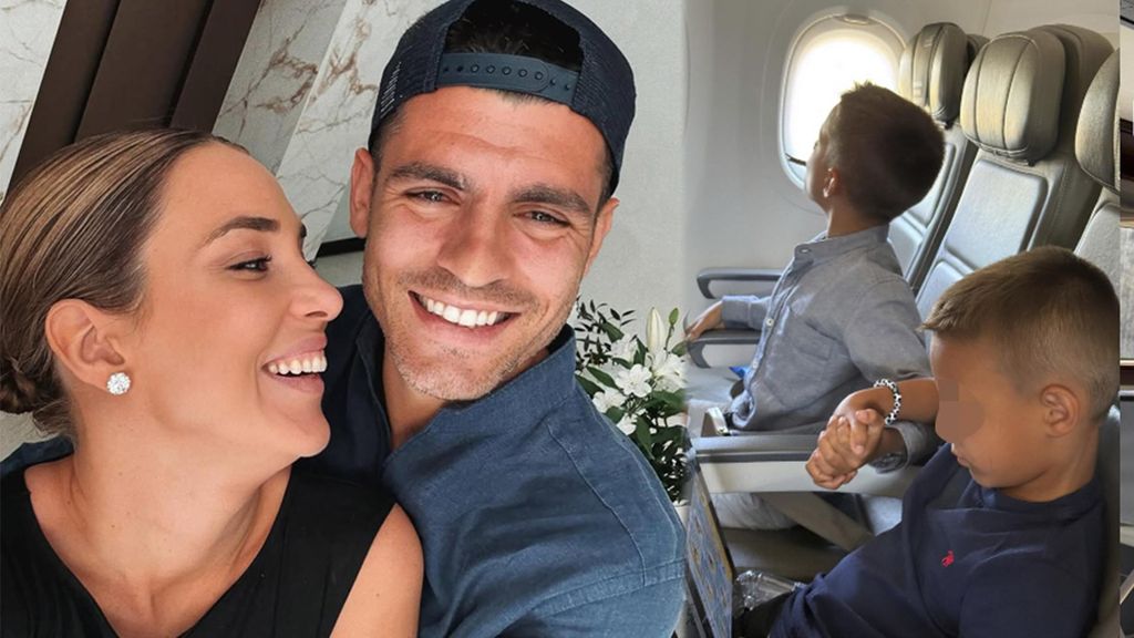 Alice Campello, Álvaro Morata y sus hijos
