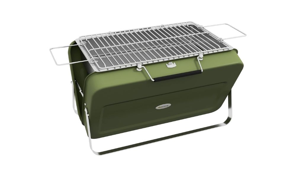 Barbacoa de carbón portátil Outsunny