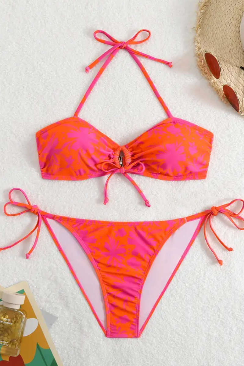 BIkini naranja de Temu