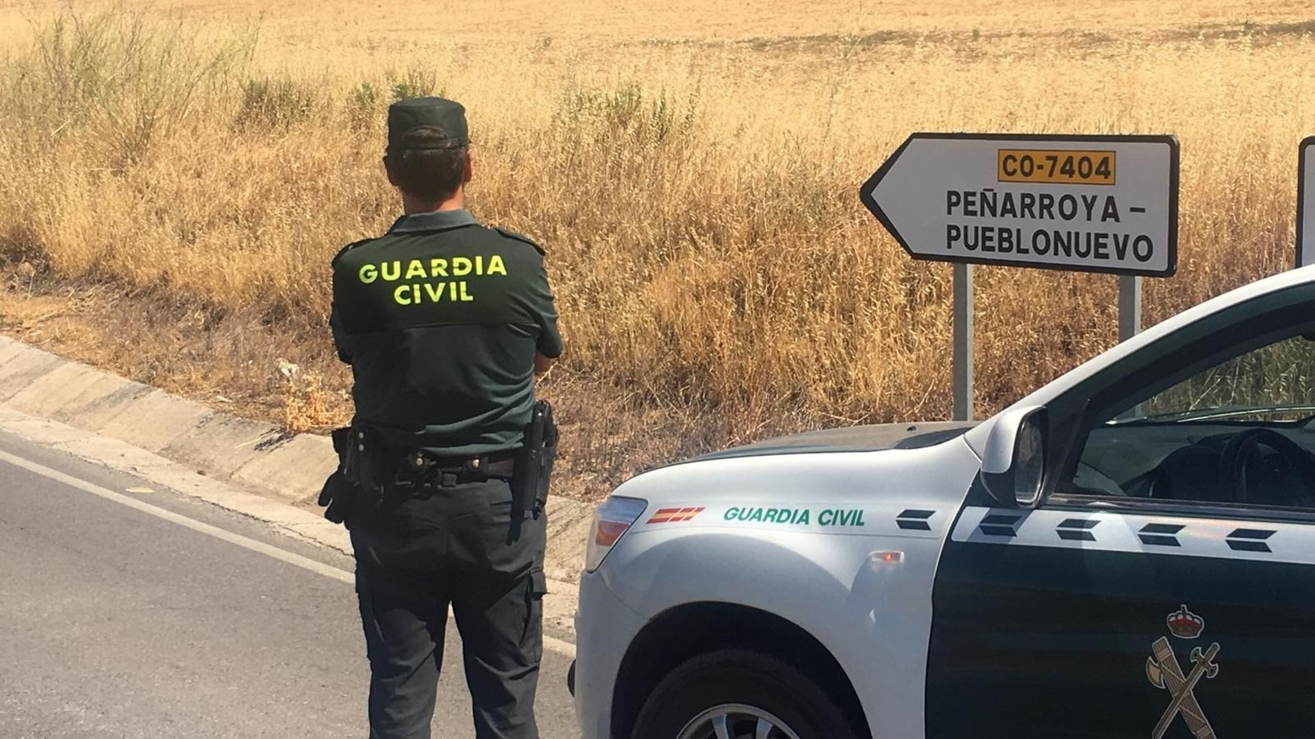 Guradia Civil en Peñarroya-Pueblonuevo