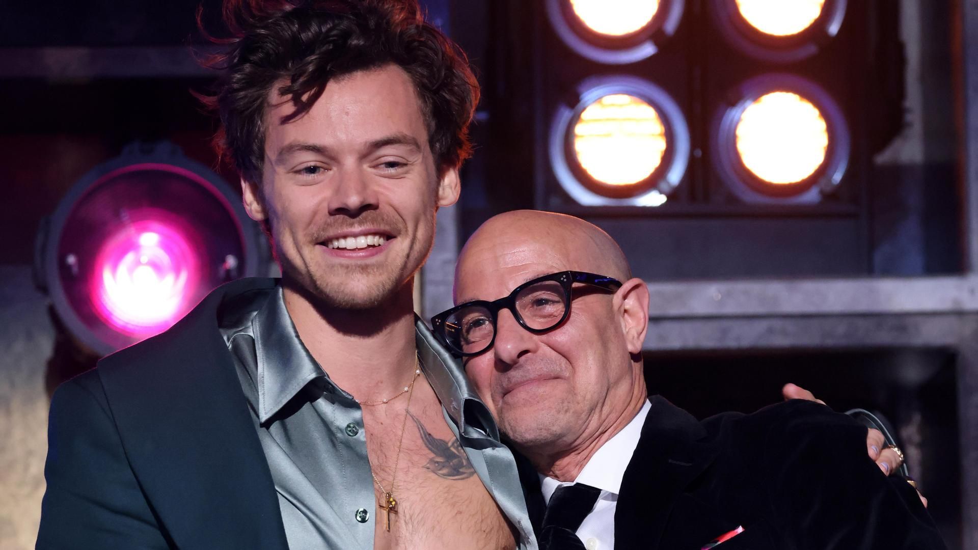 Harry Styles y Stanley Tucci