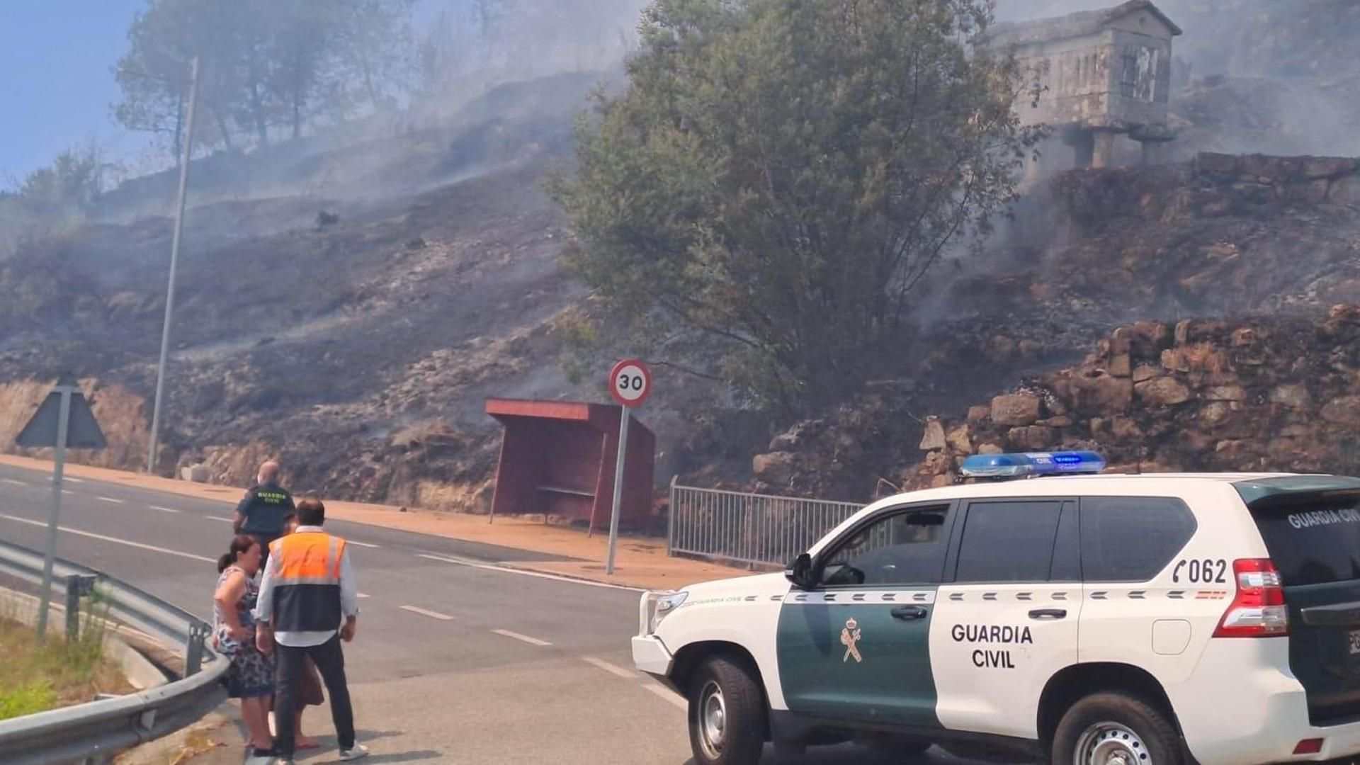 Incendio en Cerdedo-Cotobade