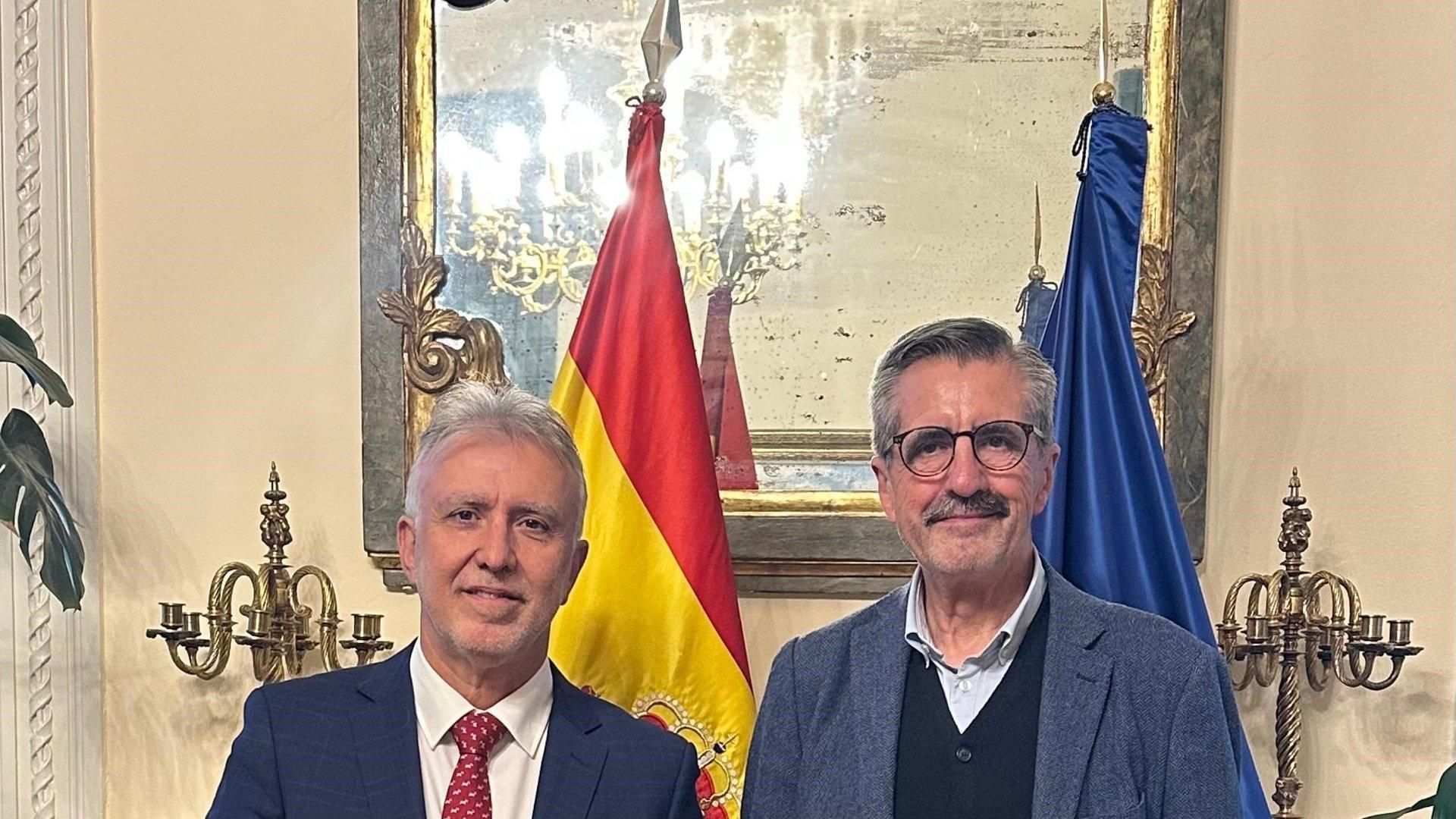 José María Ángel Batalla con el ministro Ángel Víctor Torres el d�ía de su nombramiento como Comisionado de la DANA