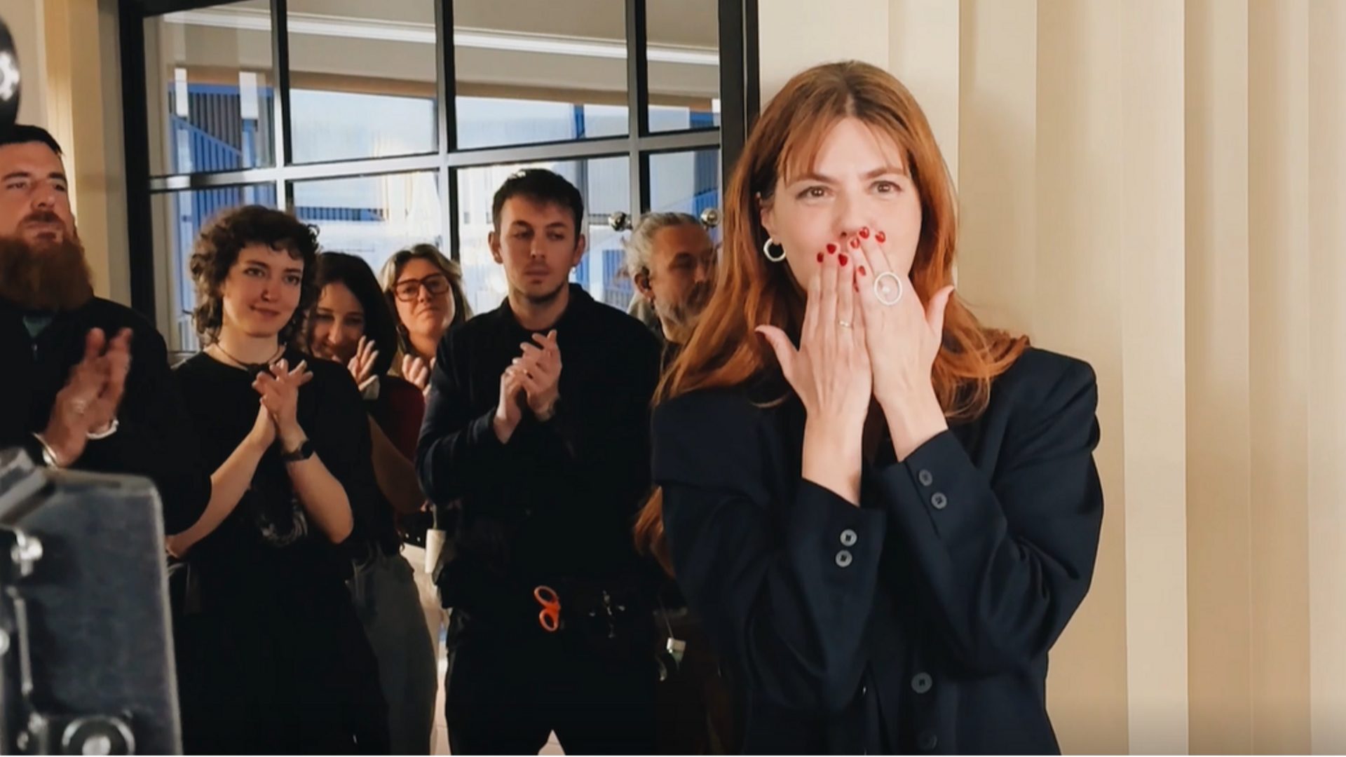 Manuela Velasco, muy agradecida con el equipo