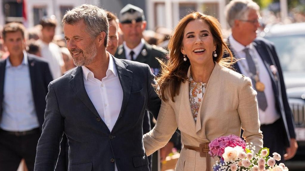 Mary y Federico de Dinamarca en Grasten