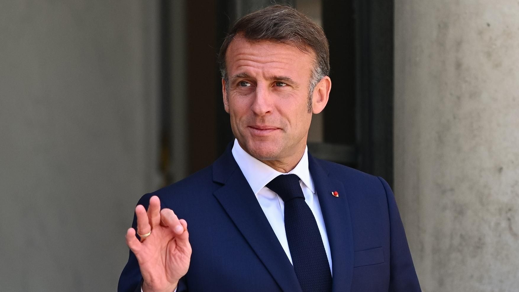 El presidente francés Emmanuel Macron