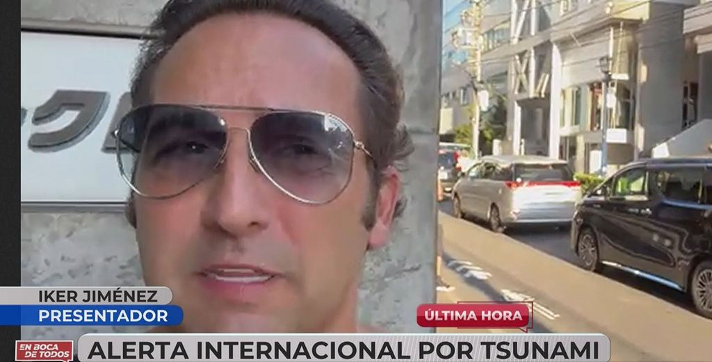 Iker Jiménez, en la zona de alerta por tsunami en Japón: ''Hay un incremento de 50 centímetros del nivel del mar''