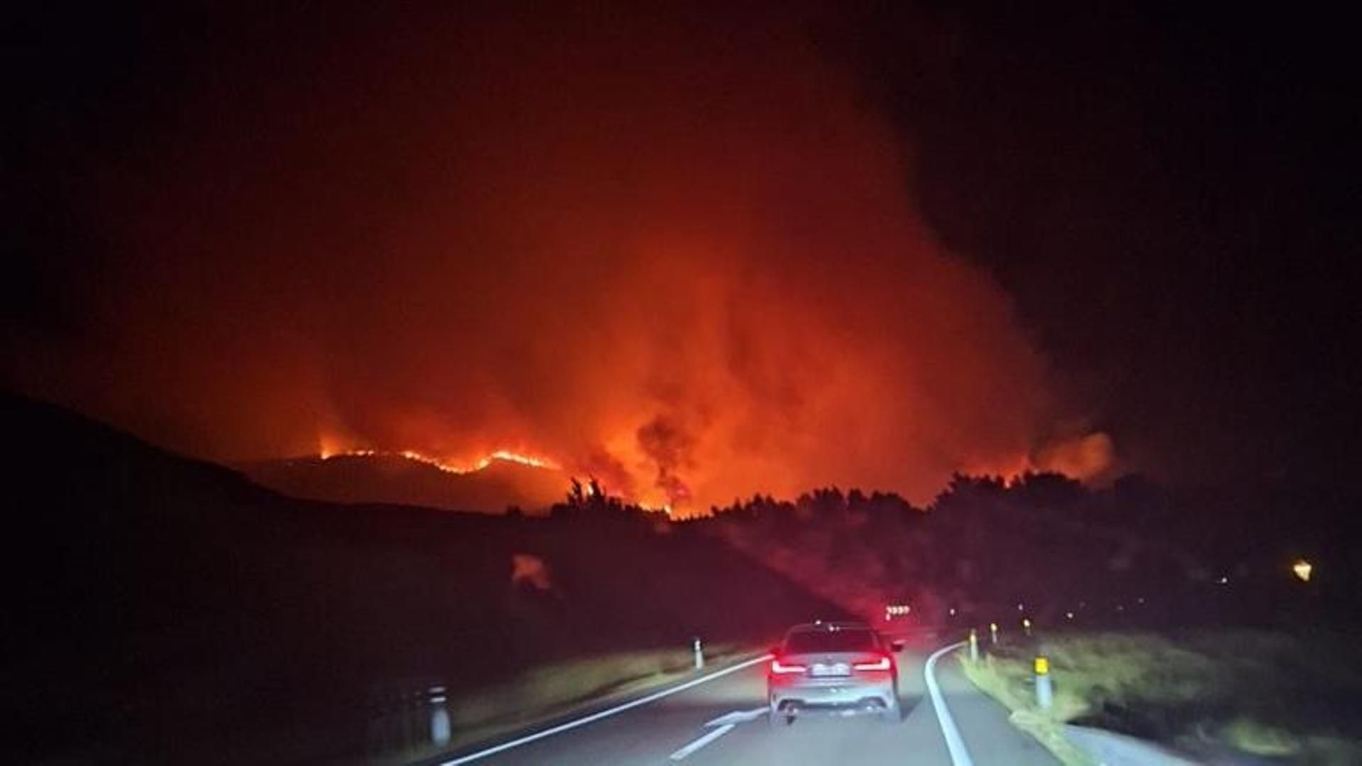 Incendio en Mombeltrán, Ávila