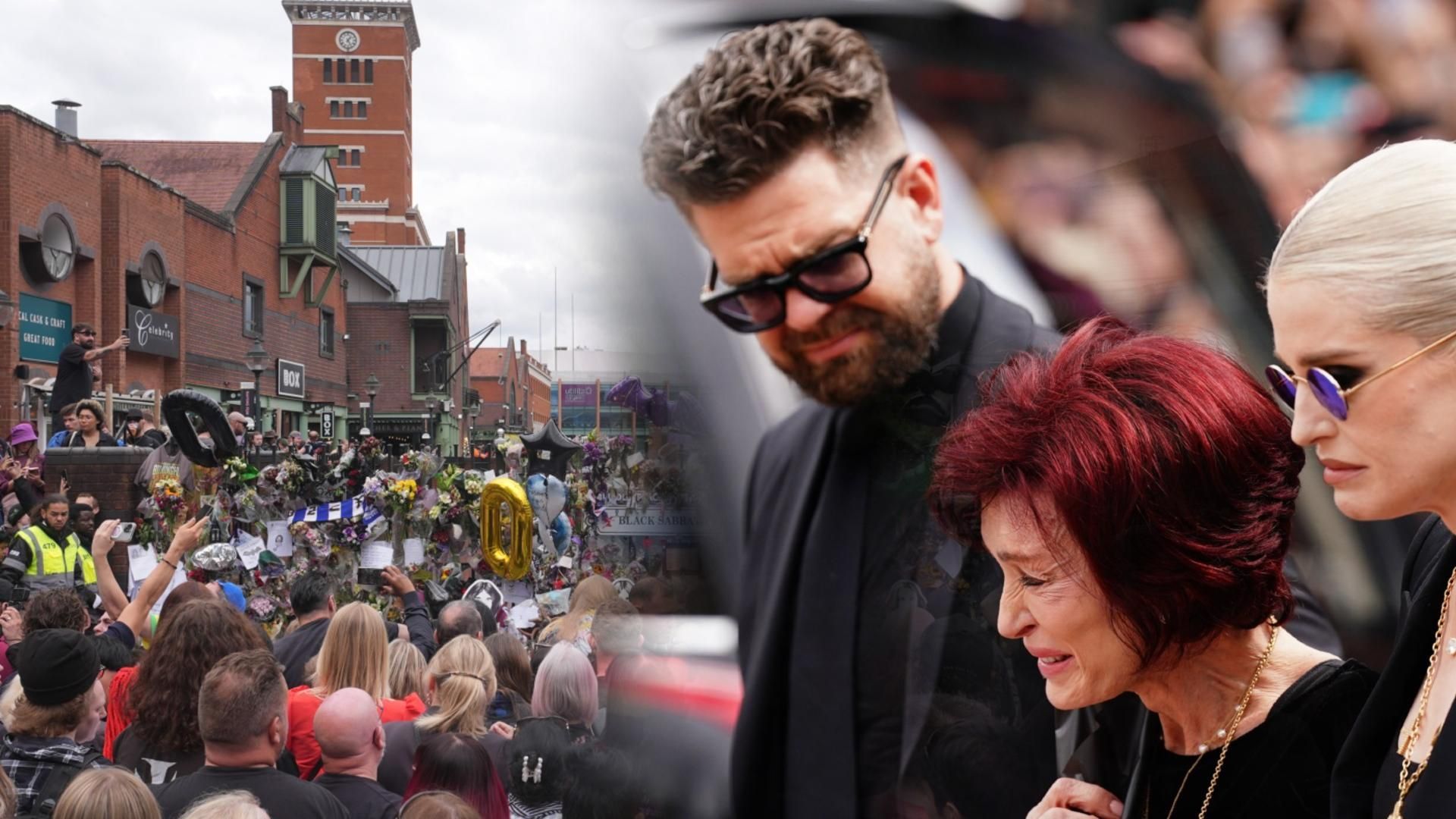 Las imágenes del funeral de Ozzy Osbourne: acompañado por cientos de fans y con una familia destrozada por la pérdida